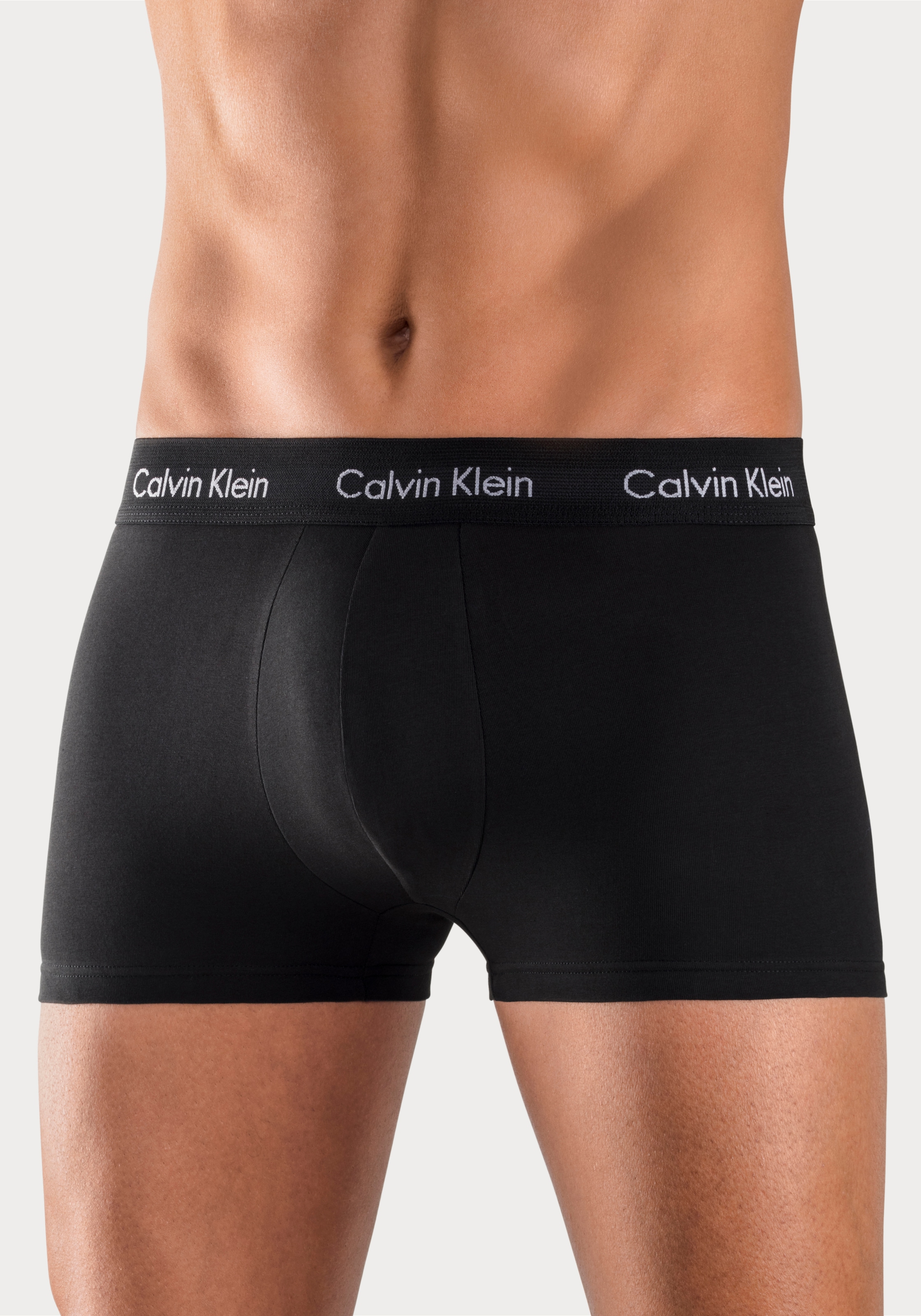 Calvin Klein Underwear Trunk »CK TRUNK 3 PACK« 3 Stk. in blautönen mit Logo-Elastikbund
