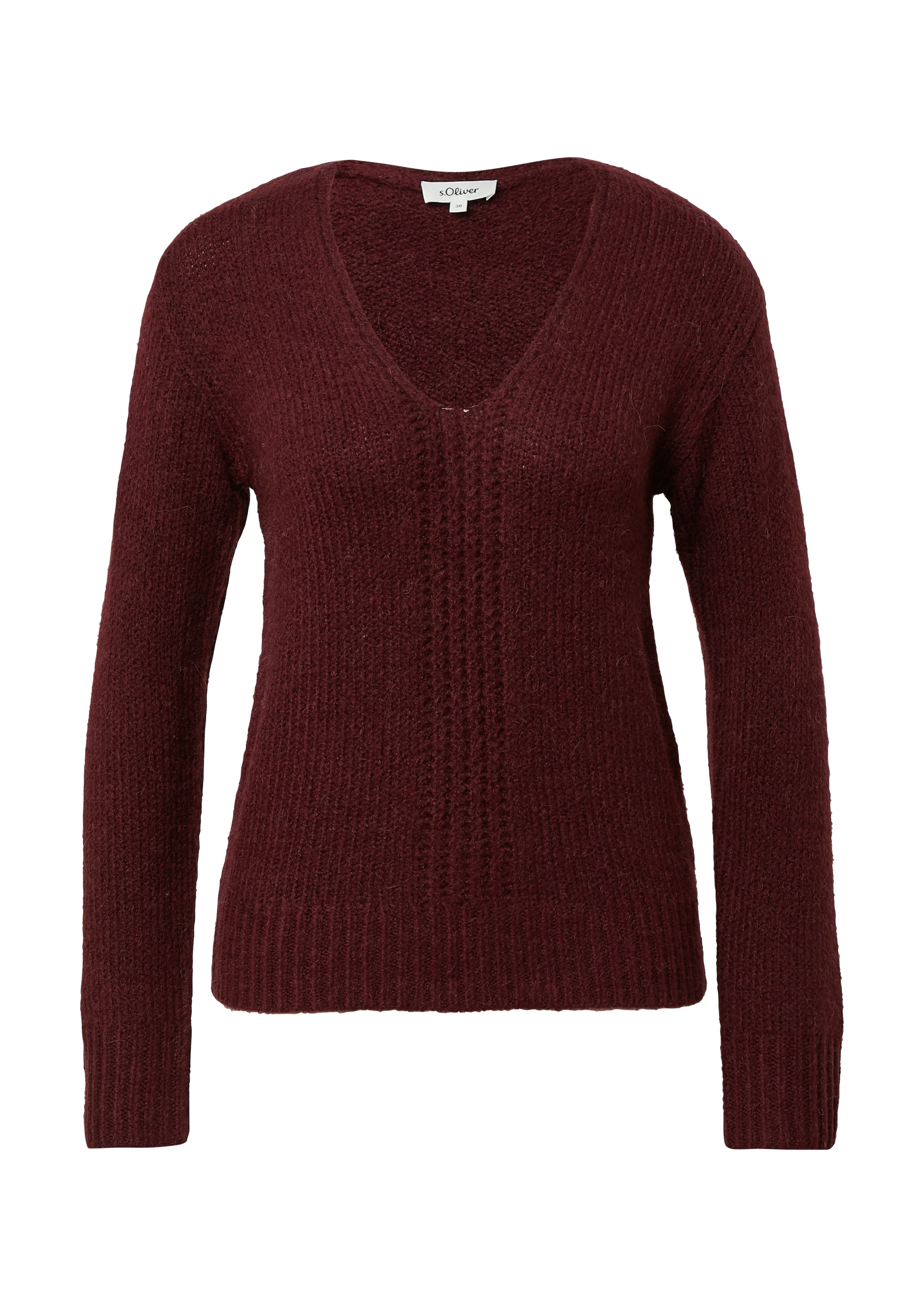 s.Oliver Pull en tricot mit V-Ausschnitt