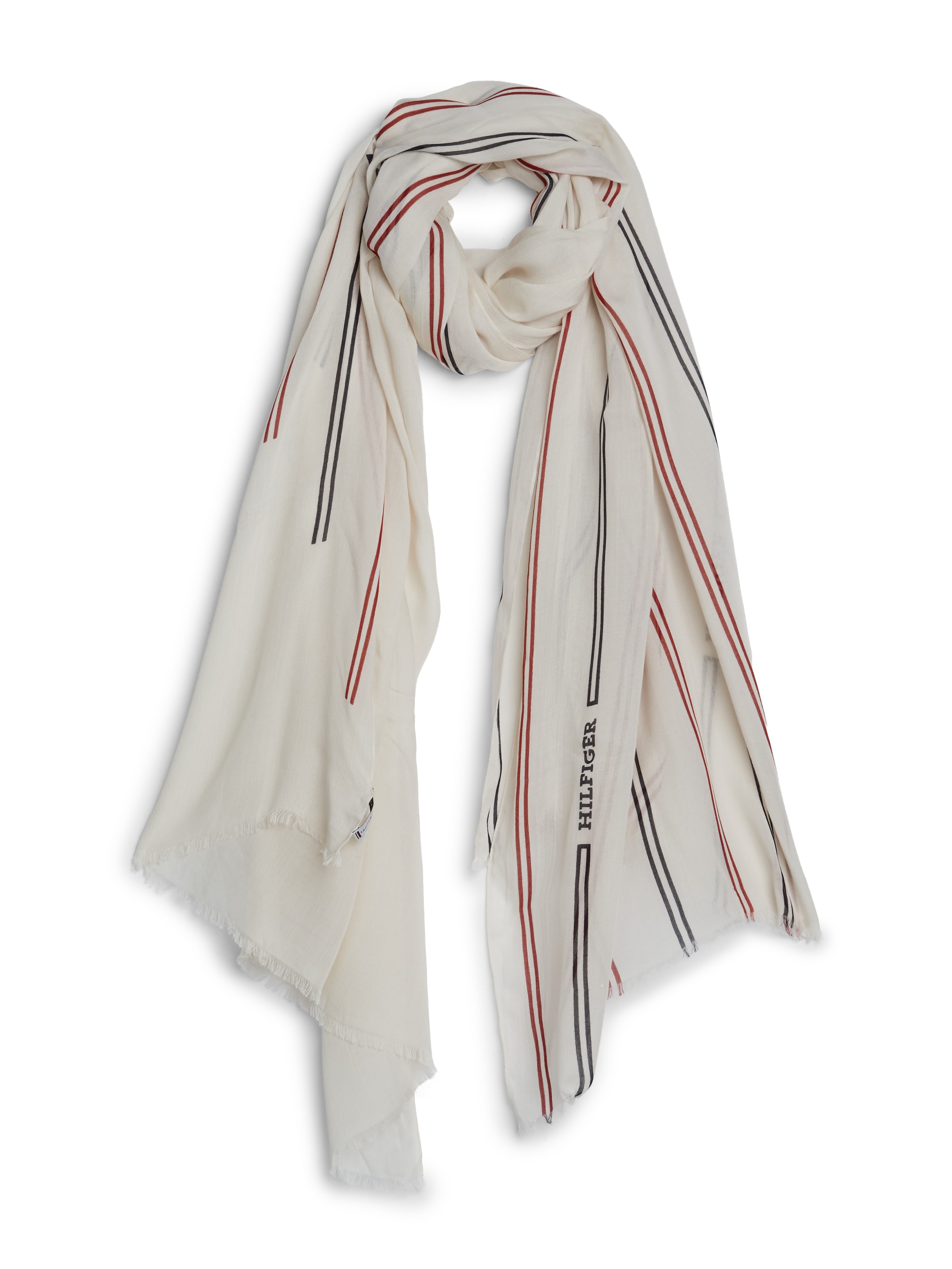 Tommy Hilfiger Modeschal »ESSENTIAL FLAG SCARF«, mit Logoschriftzug