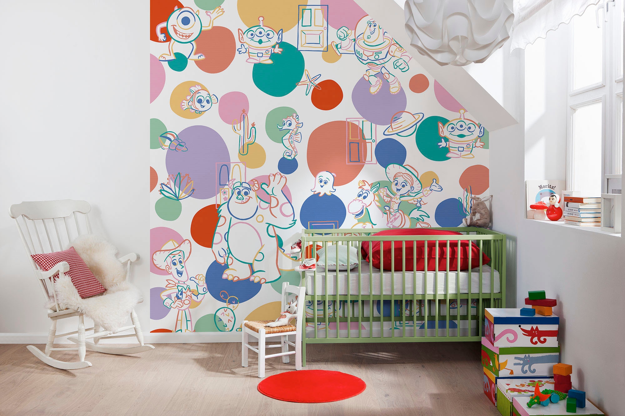 Image of Komar Fototapete "Digitaldruck Vlies - Pixar Memories - Grösse 250 x 250 cm" bedruckt glatt Kinderzimmer