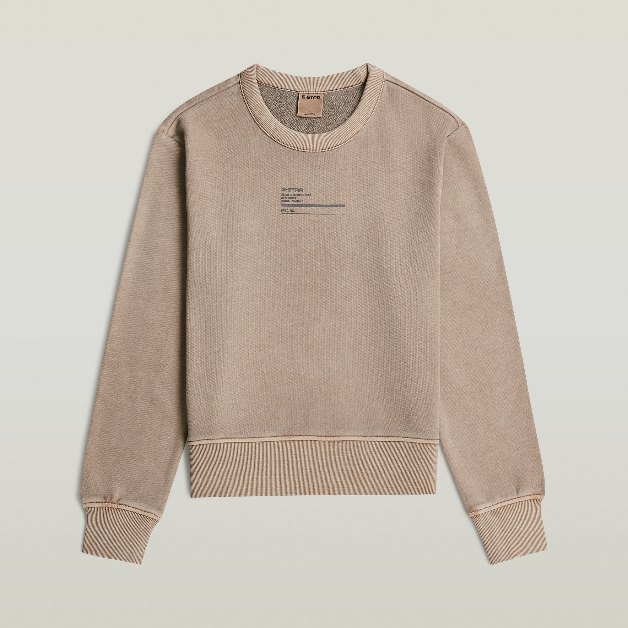 G-STAR Sweater »Regular Graphic Wmn«, mit dezentem Print, Baumwollqualität

