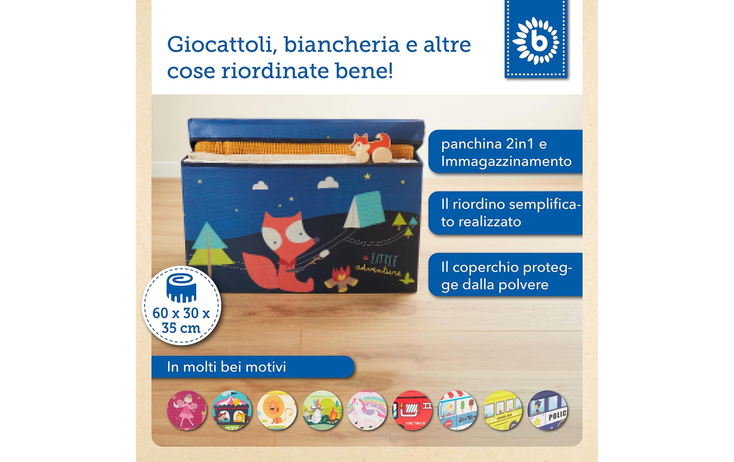 BIECO Aufbewahrungsbox »Scout Camp«
