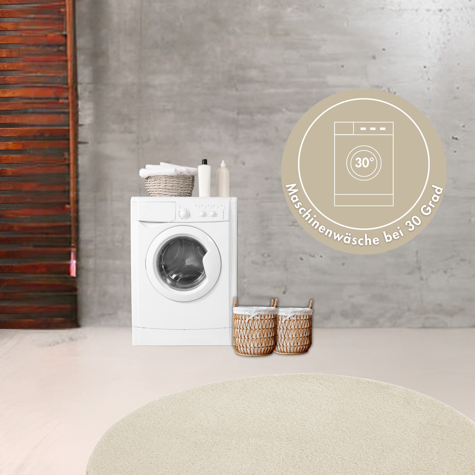 Andiamo Tapis de bain »Arezzo« Höhe 16 mm Uni Farben, weich & kuschelig, auch in rund und als 2er Set erhältlich