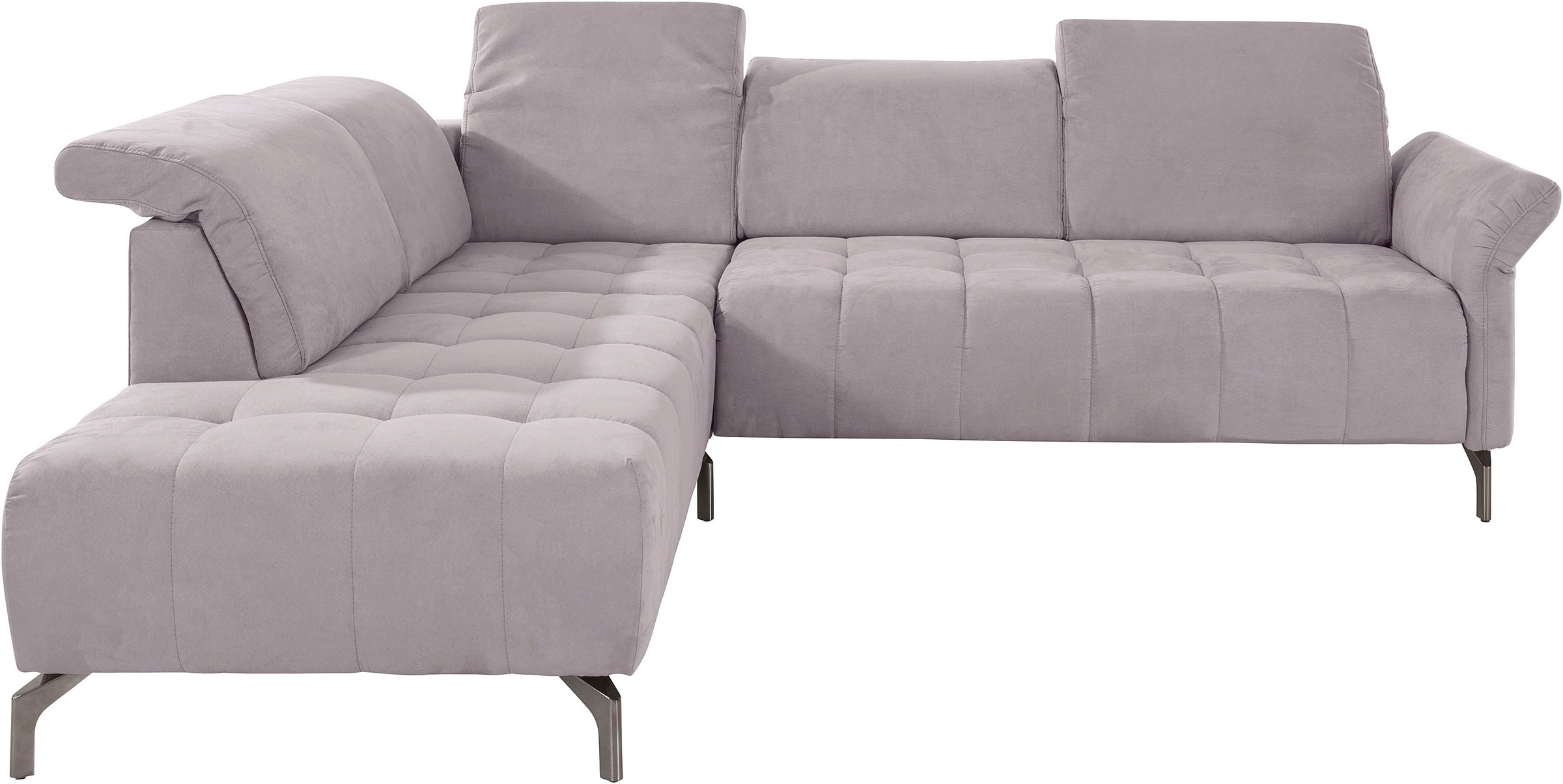 INOSIGN Ecksofa »Fresh L-Form«, Federkern, wahlweise Kopfteilverstellung und motorischer Vorziehsitz