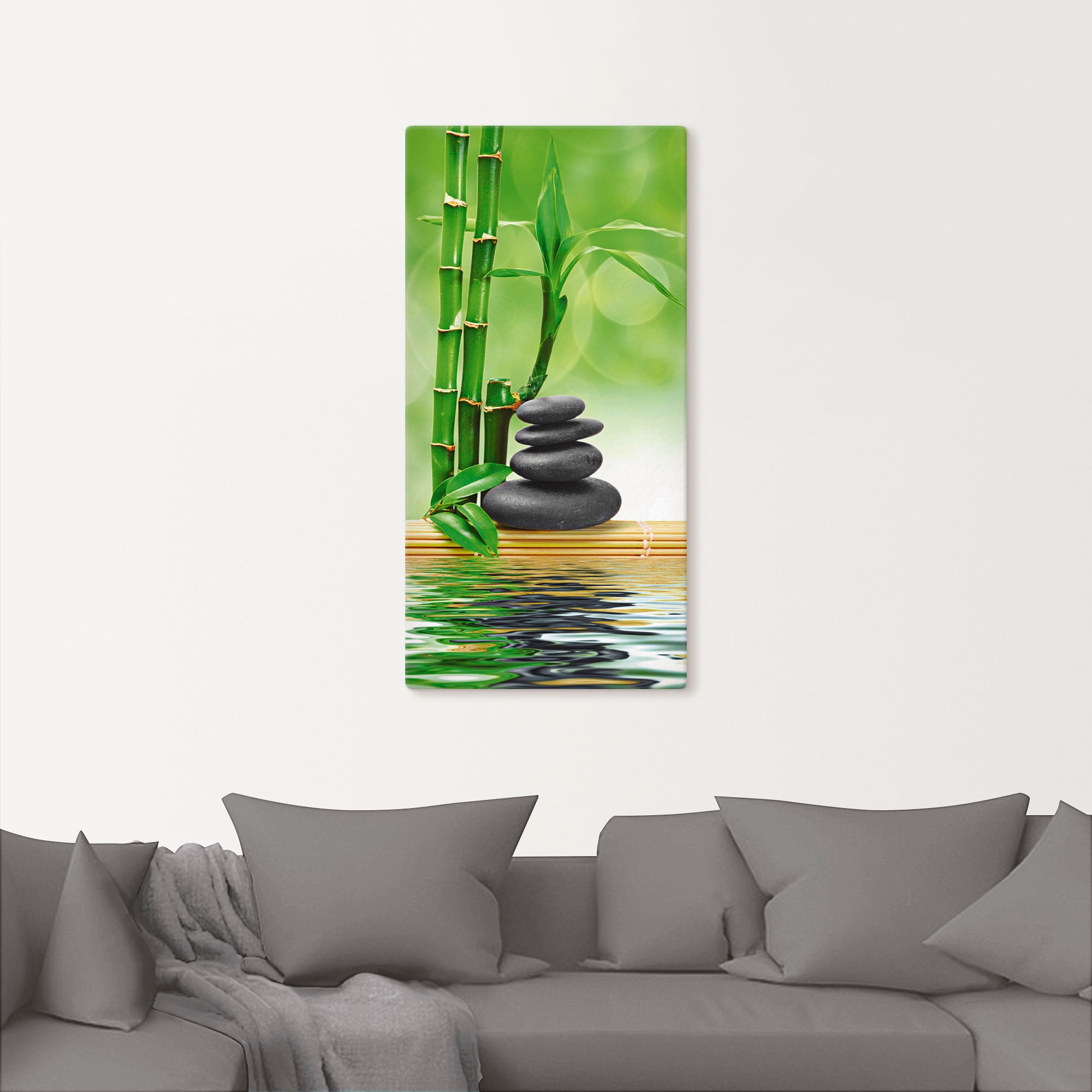 Artland Wandbild »Spa Konzept Zen Basaltsteine«, Zen, (1 St.), als Leinwandbild, Poster, Wandaufkleber in verschied. Grössen