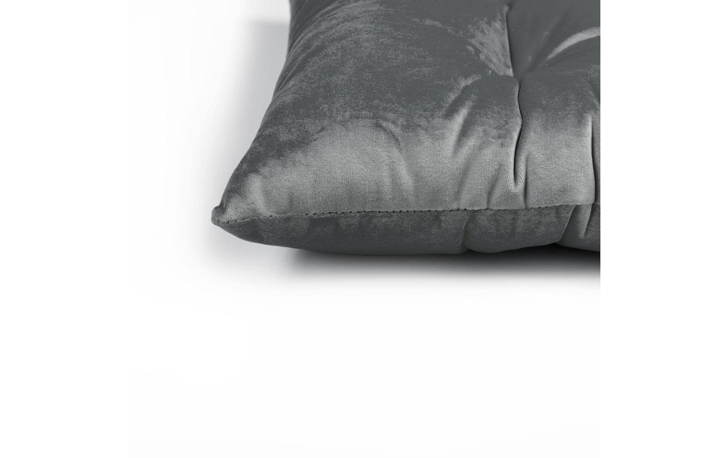 Sitzkissen »Casa Leon Velour, Grau«