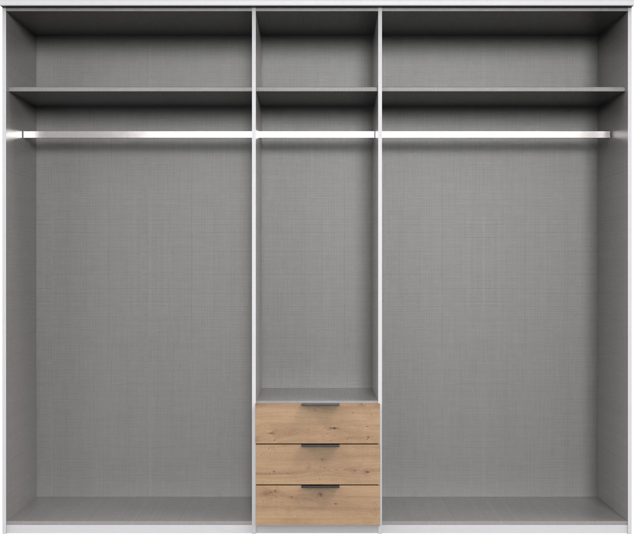 Wimex Drehtürenschrank »Toscana« Mit attraktiven Griffscheiben in Vollholzoptik, 225 oder 270cm breit