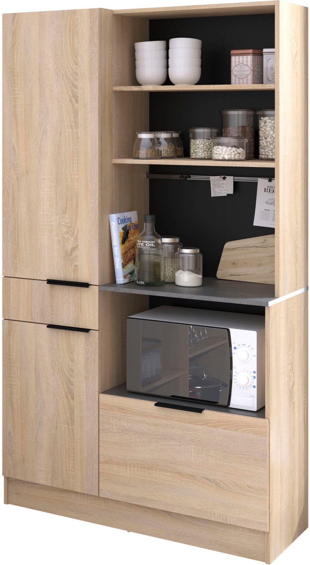Parisot Schrank-Set »Parisot Fumay 1«, (2 St.), bietet viel Stauraum, praktischer Kabeldurchlass, variabel stellbar