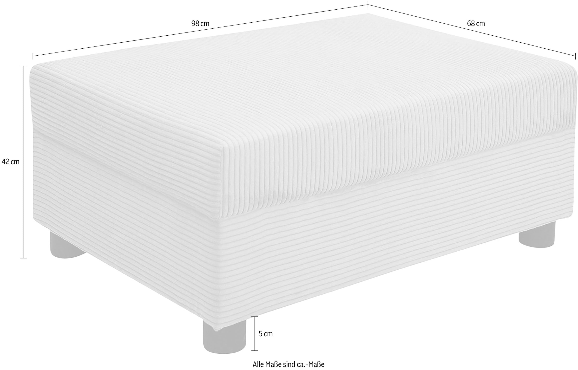 COLLECTION AB Tabouret »Parma, B: 98 cm« mit Federkern