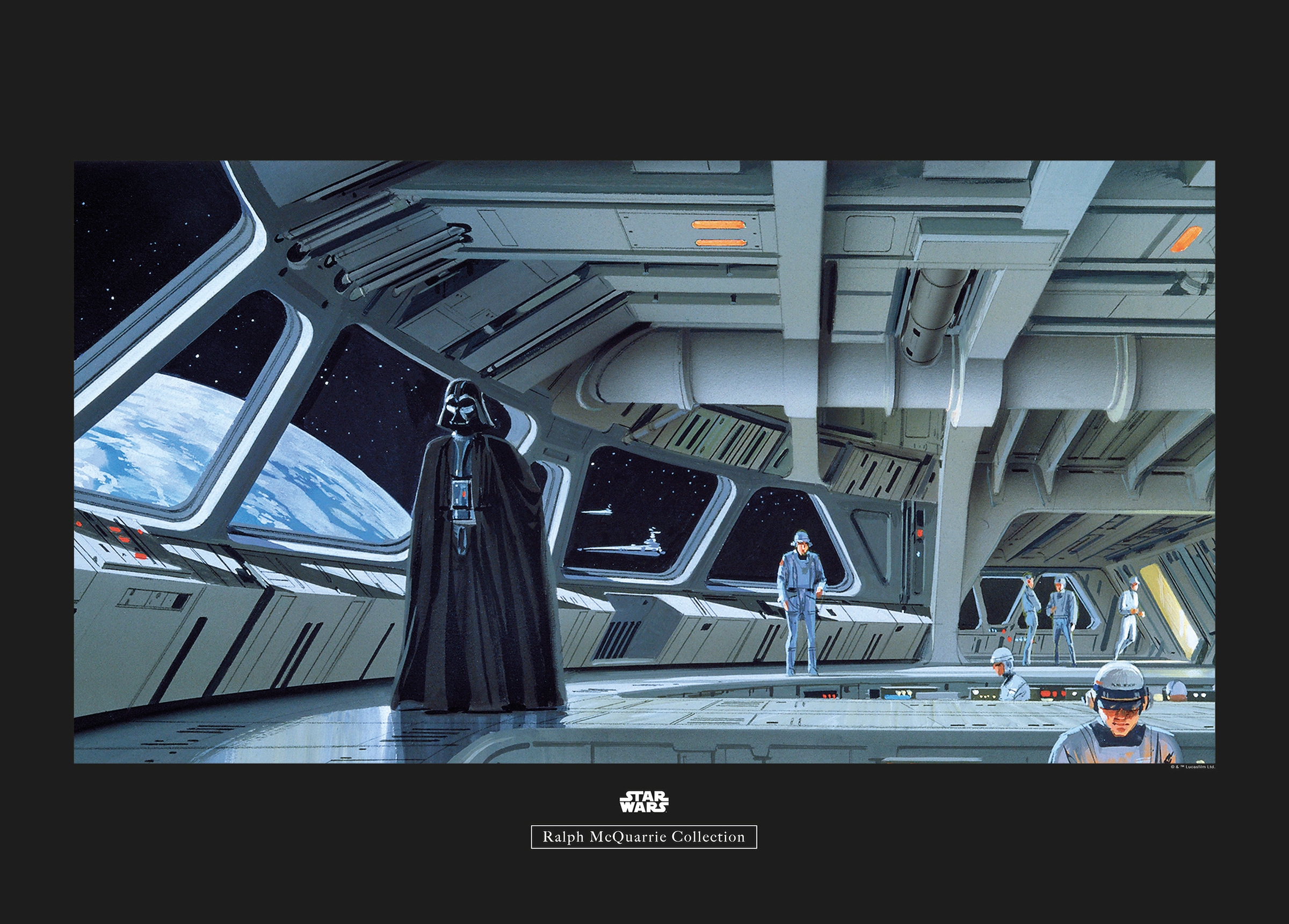 Image of Komar Bild "Star Wars Classic RMQ Vader Commando Deck" Star Wars 1 Stk. tlg. Wandbild zur Dekoration im Kinderzimmer - ohne Rahmen