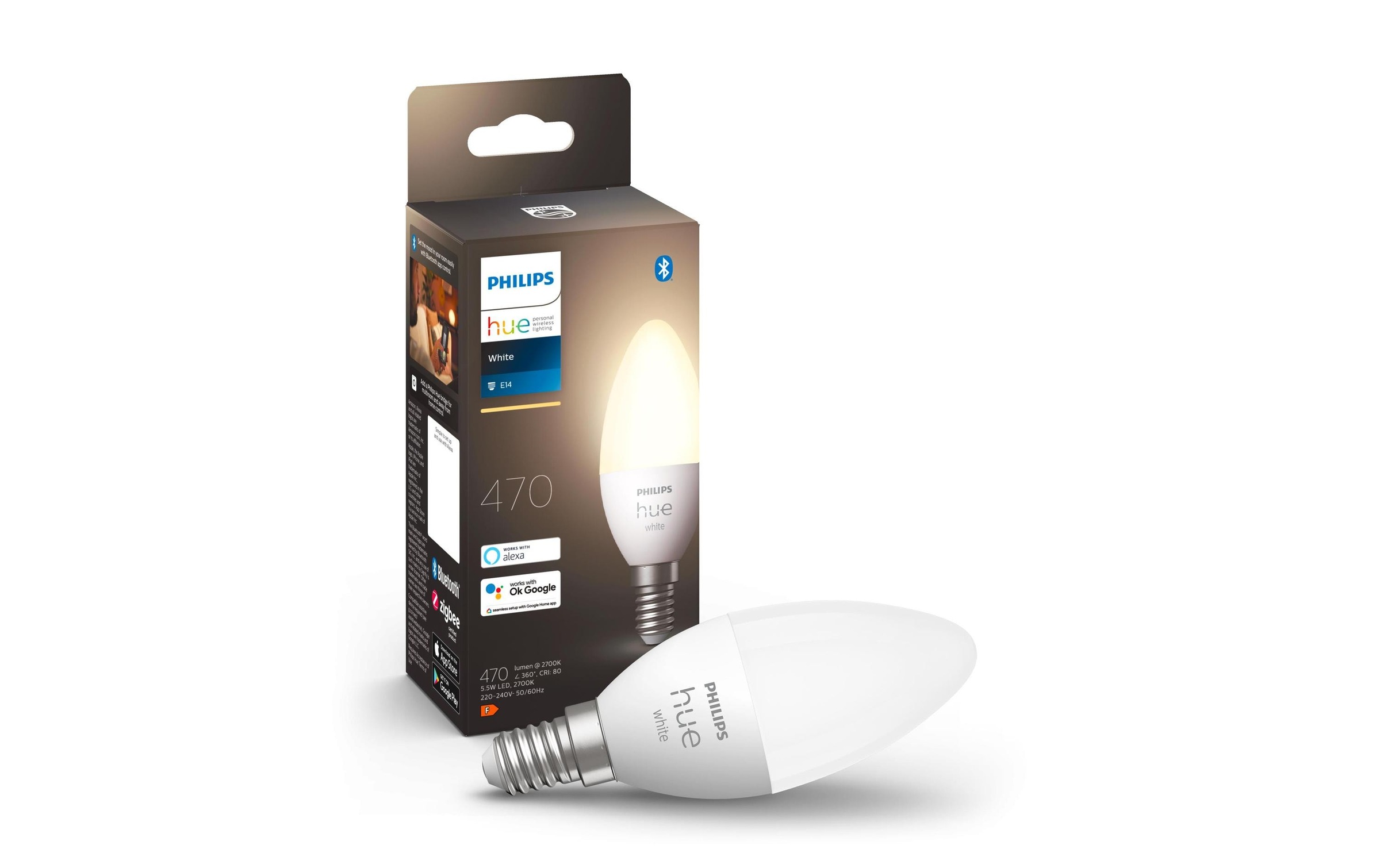 Image of Philips Hue Spezialleuchtmittel "Philips Hue White E14 Einzelpack 470lm"