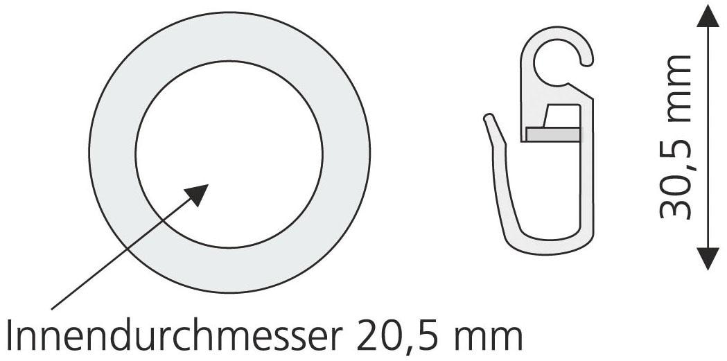 Liedeco Gardinenring, (8 St.) jetzt kaufen