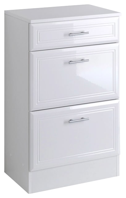 Image of welltime Unterschrank "Neapel" Breite 50 cm, mit Hochglanzfronten und eleganter Fräsung