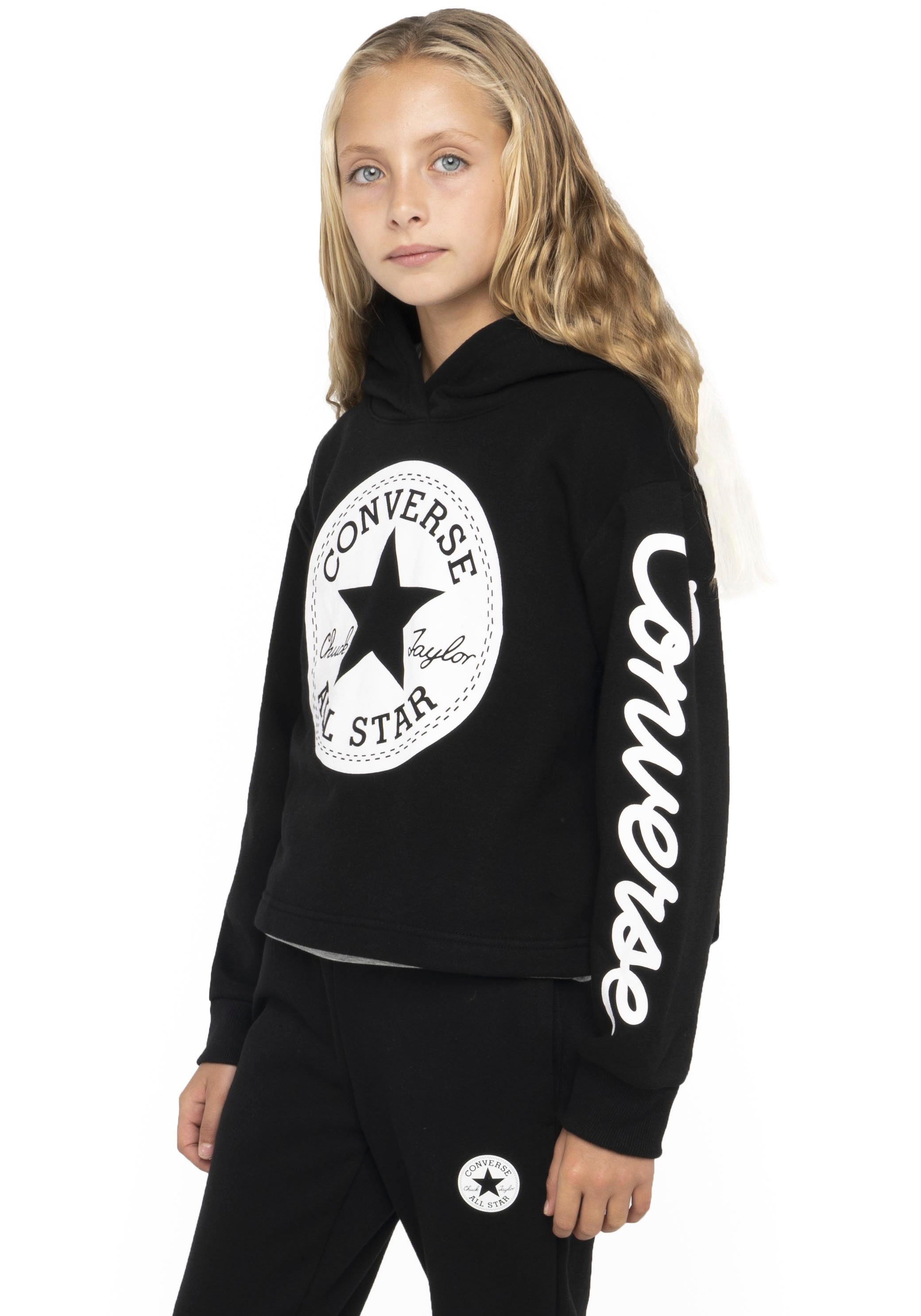 Kapuzensweatshirt »CHUCK PATCH CROPPED HOODIE - für Kinder«