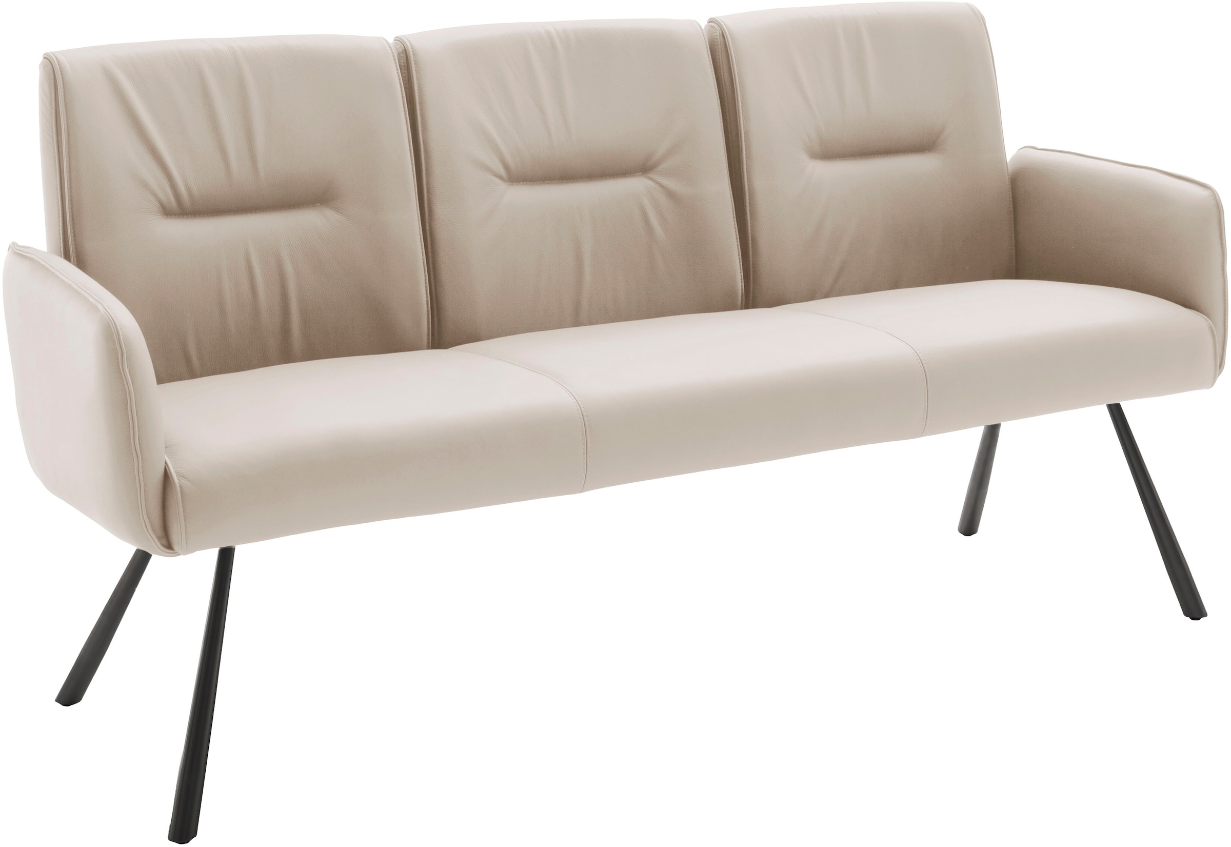 MCA furniture Banc »Delane« 1 cuis tlg. Taschenfederkern, Lehnenkippfunktion, Armlehnen, beweglicher Rücken