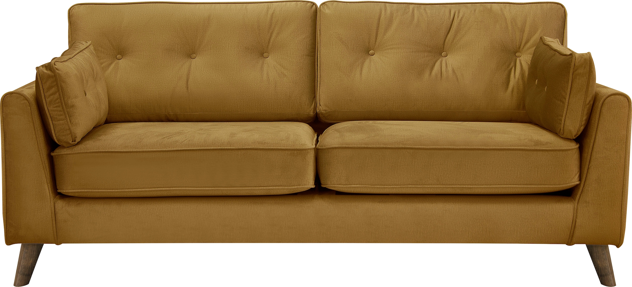 Home affaire 3-Sitzer »Copenhagen« feiner Keder, Kopfheftung im Rücken und Armlehnkissen