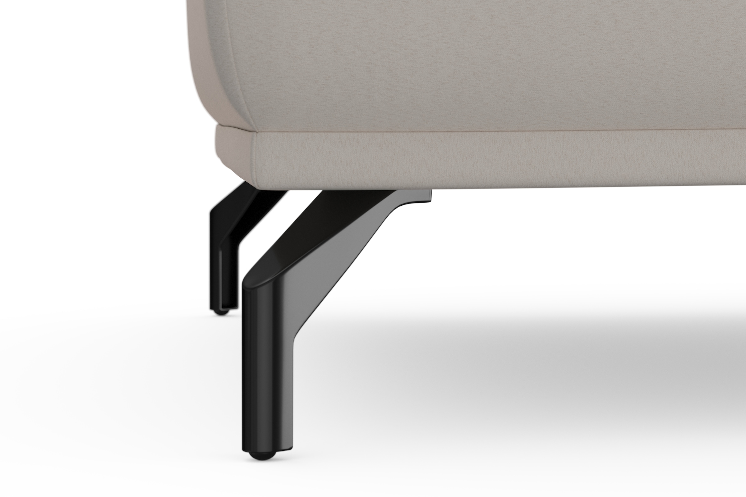 sit&more Hocker »Bailando« mit Federkern und schwarzen, matten Metallfüssen