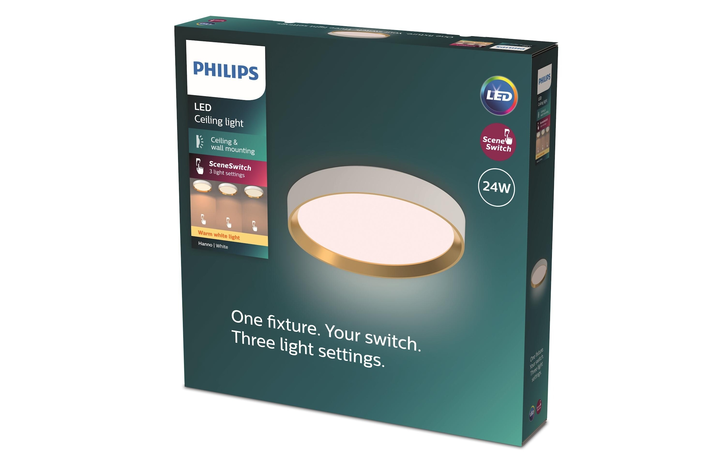 Philips LED Deckenleuchte »Hanno SceneSwitch 2700K, 2700 Lm«, 1 flammig