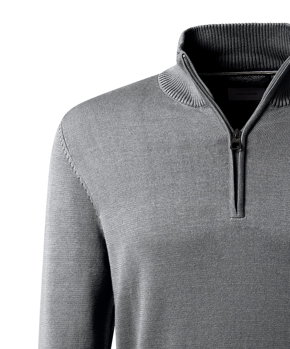 Pierre Cardin Pull en tricot mit Troyer Kragen