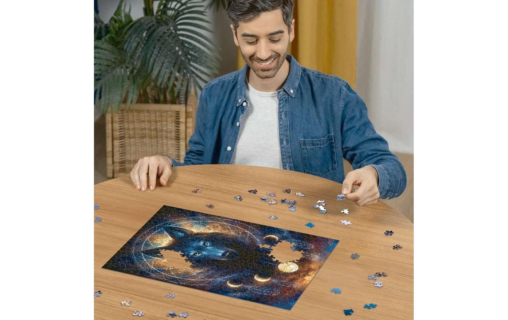 Ravensburger Puzzle »Leuchtender Wolf« Leuchtet im Dunkeln