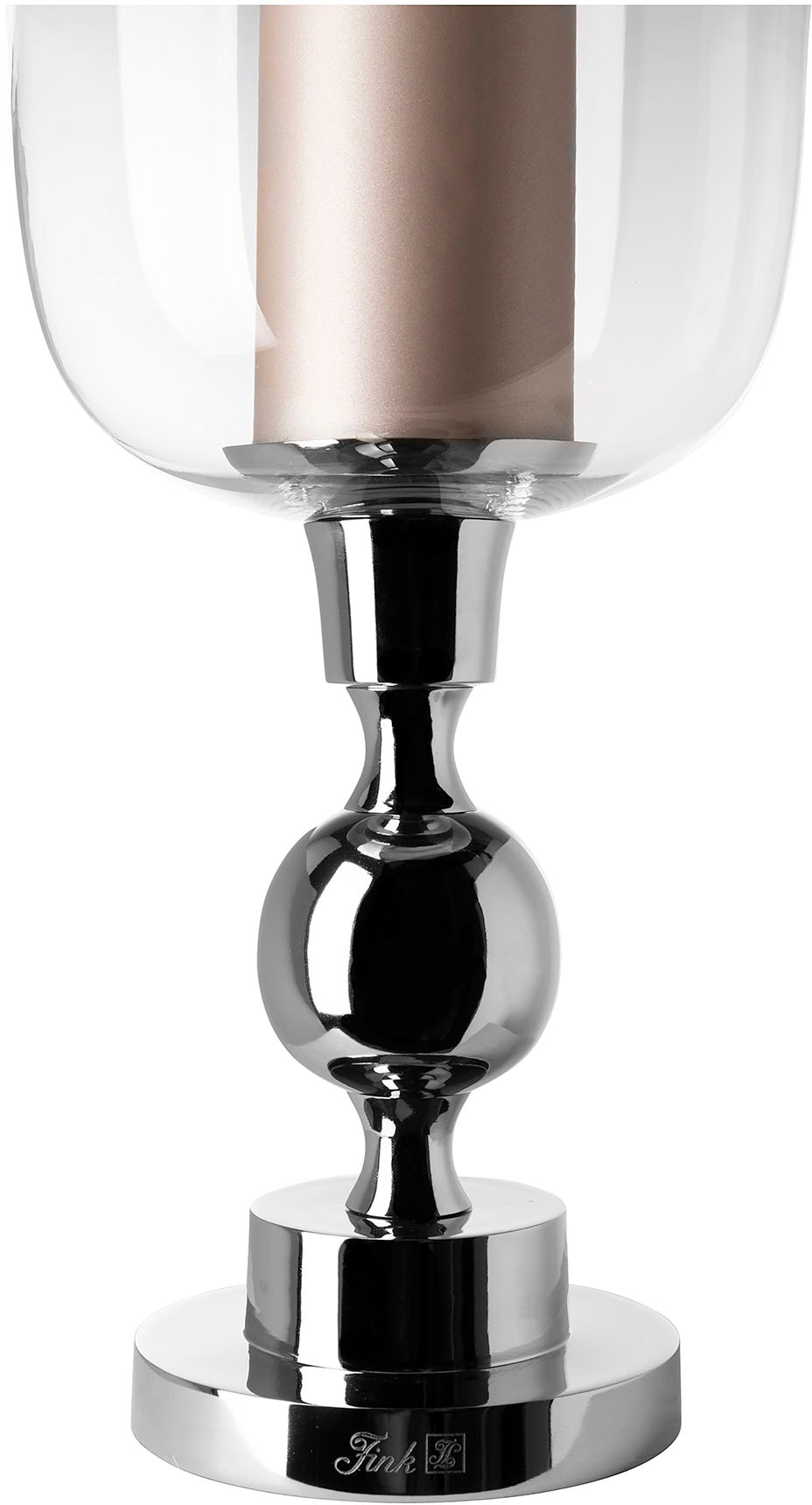 Fink Windlicht »SAMANTA« Kerzenhalter aus Aluminium und Glas