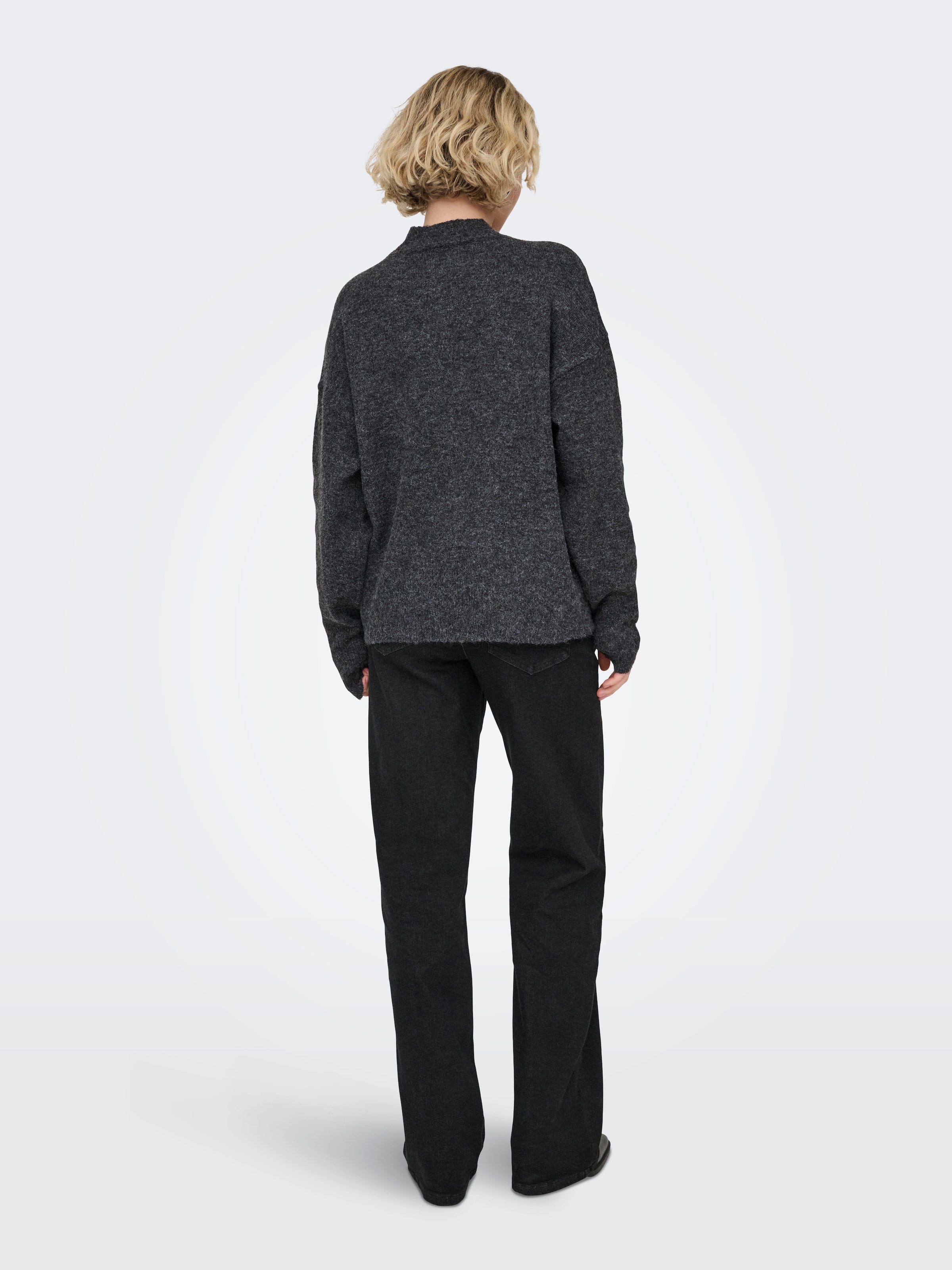 ONLY Strickpullover »ONLRIVA LS HIGH NECK EMB PULLOVER EX KNT«