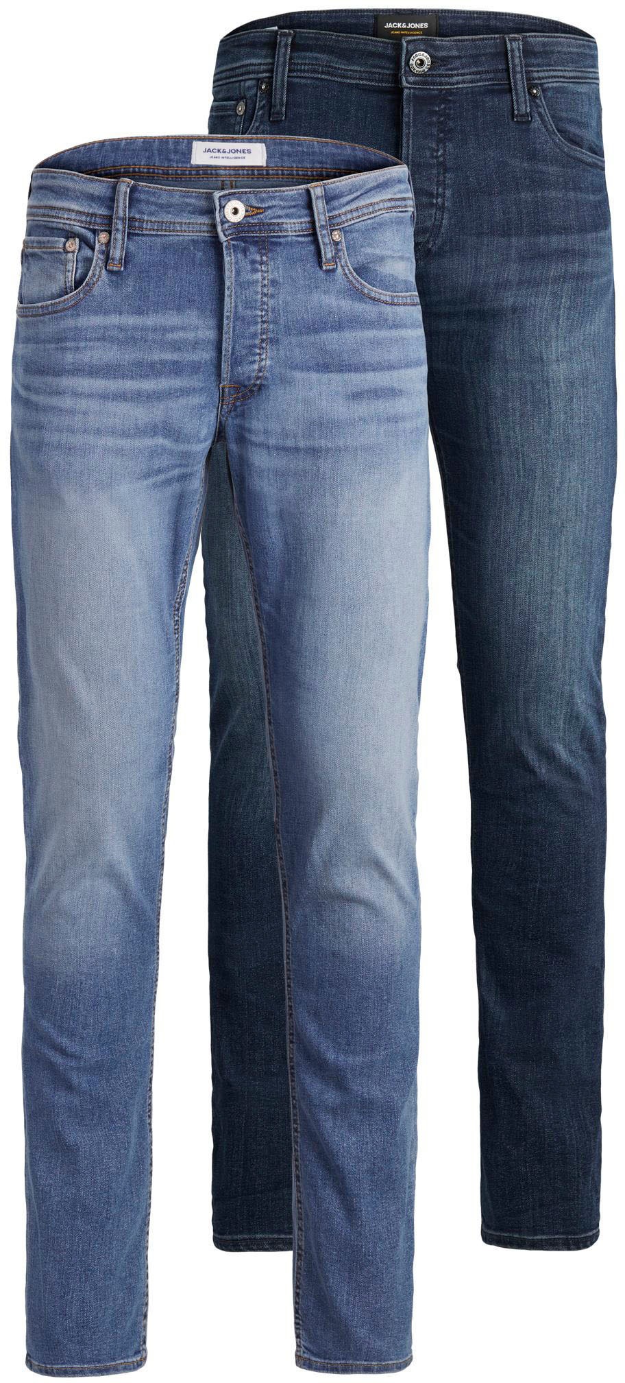 Image of Jack & Jones Slim-fit-Jeans »GLENN ORIGINAL«, (Packung, 2 tlg., 2er-Pack), 2er Packung bei Ackermann Versand Schweiz