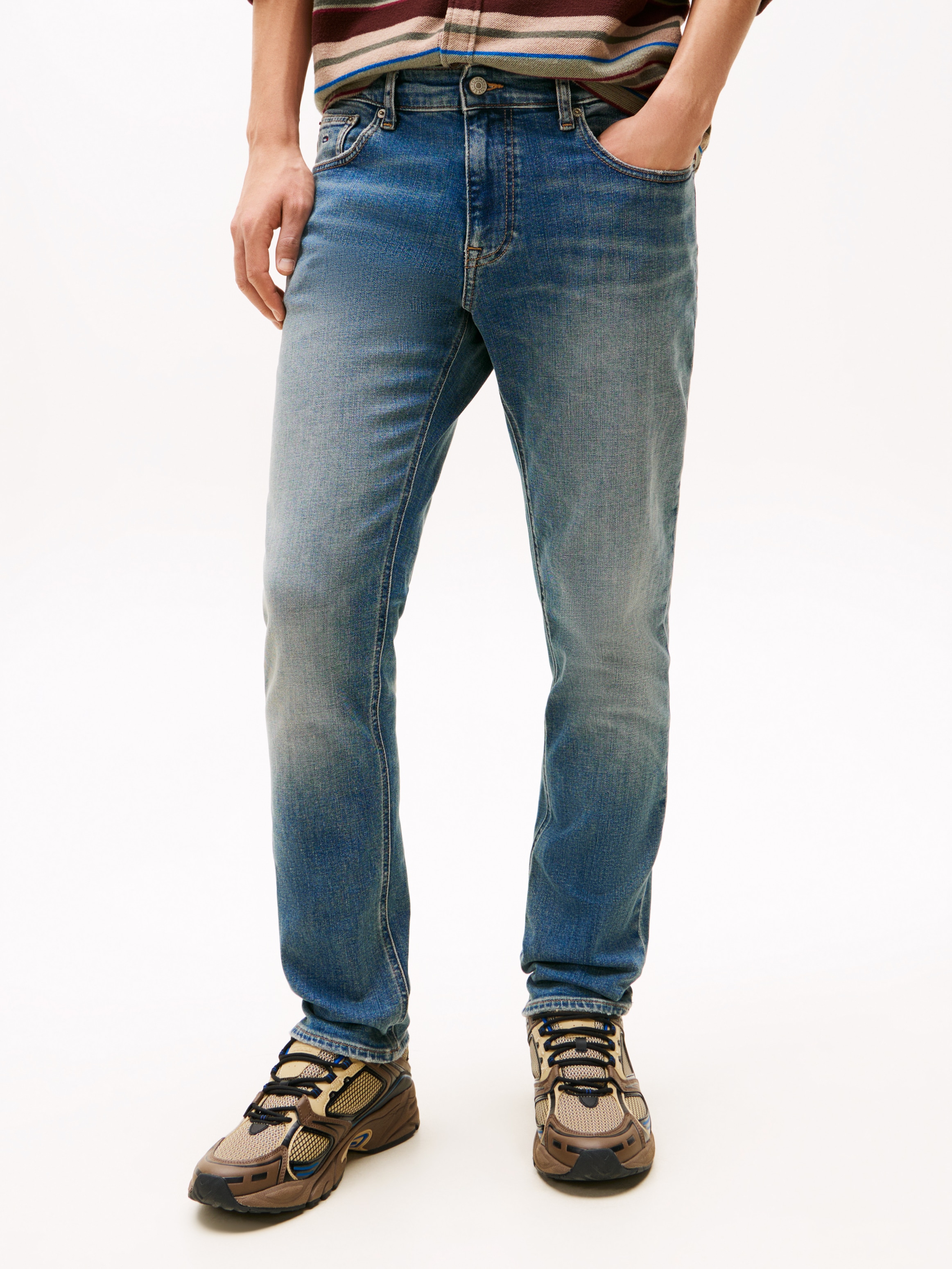 Tommy Jeans Slim-fit-Jeans »Scanton Slim Denim«, Mit Gürtelschlaufen