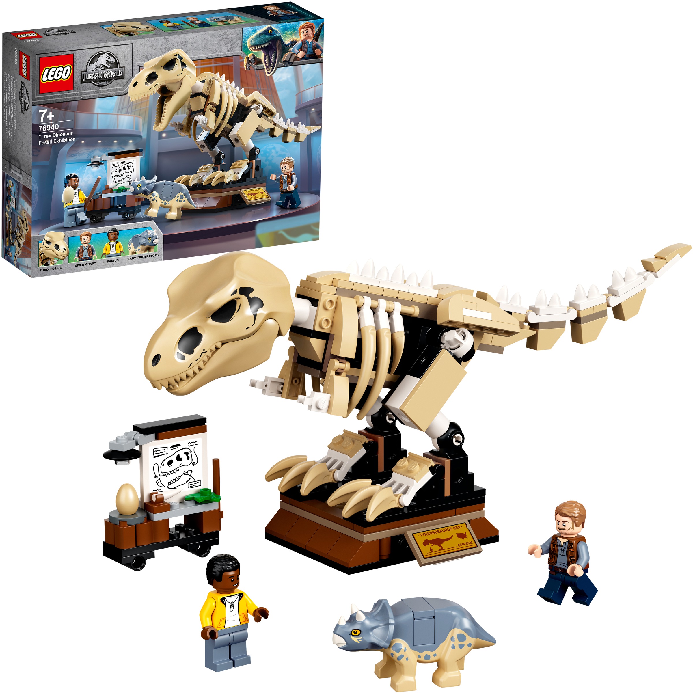 Image of LEGO® Konstruktionsspielsteine »T. Rex-Skelett in der Fossilienausstellung (76940)«, (198 St.), LEGO® Jurassic World™ bei Ackermann Versand Schweiz