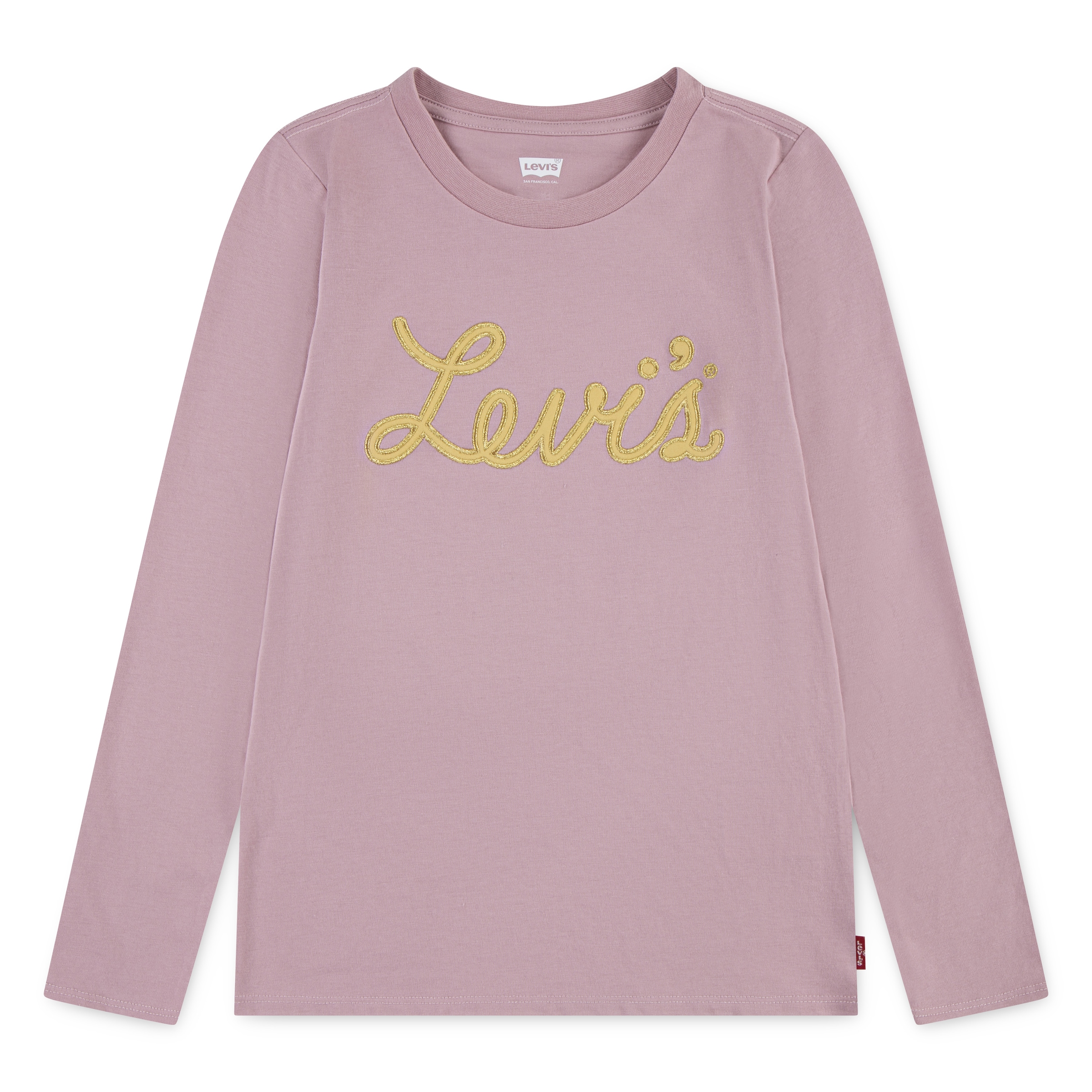 Image of Levis Kids Langarmshirt "LVG APPLIQUE LS TOP" mit Glitzereffekt, for Girls