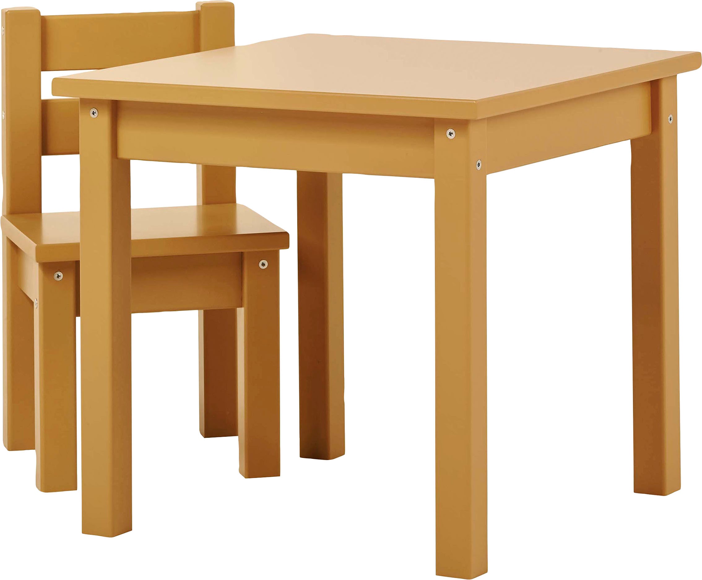 Hoppekids Kindersitzgruppe »MADS Kindersitzgruppe«, (Set, 2 tlg., 1 Tisch, 1 Stuhl), in vielen Farben, mit einem Stuhl
