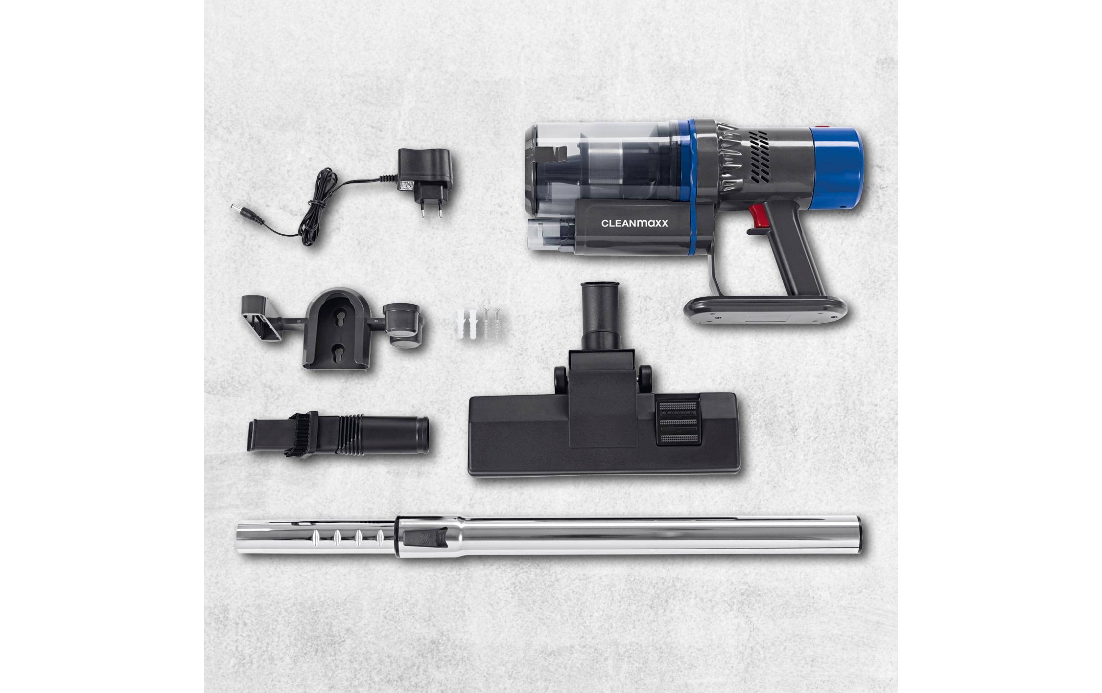 CLEANmaxx Akku-Hand-und Stielstaubsauger »CLEANmaxx Akku-Hand- und Stielsauger Grau / Blau«