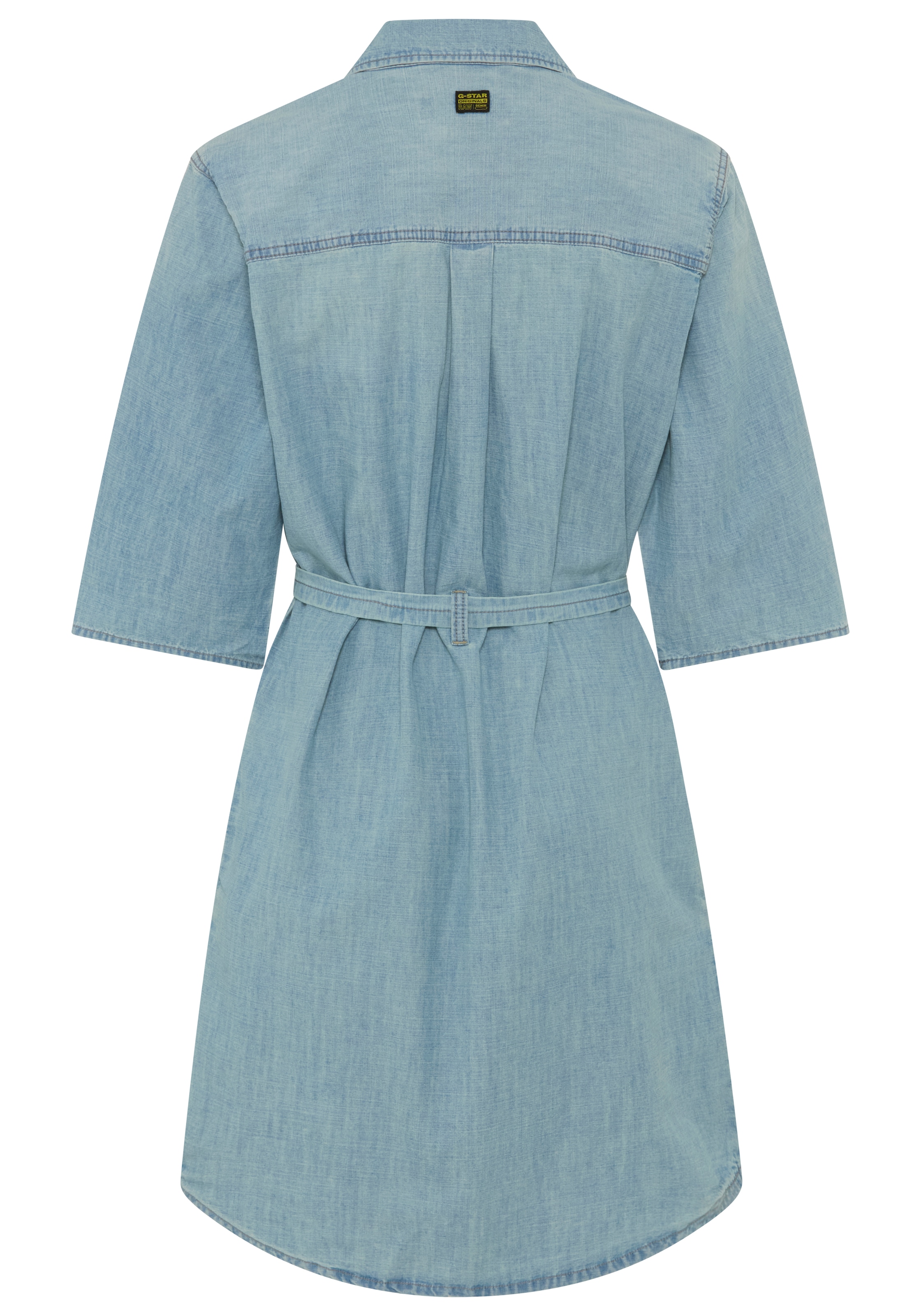 G-STAR Robe chemisier »Belted Shirt Dress ss wmn« Poche poitrine avec ceinture à la taille, coupe regular