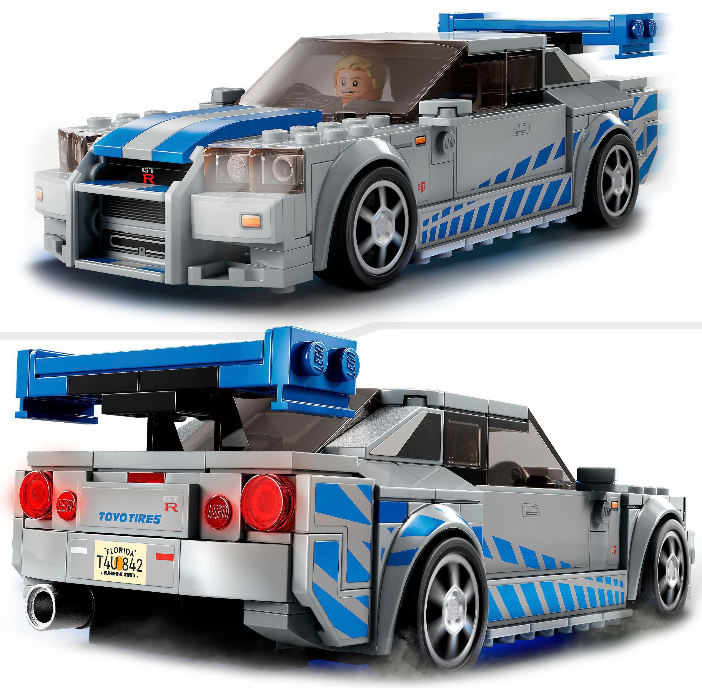 LEGO® Konstruktionsspielsteine »2 Fast 2 Furious – Nissan Skyline GT-R (R34) (76917)«, (319 St.), LEGO® Speed Champions