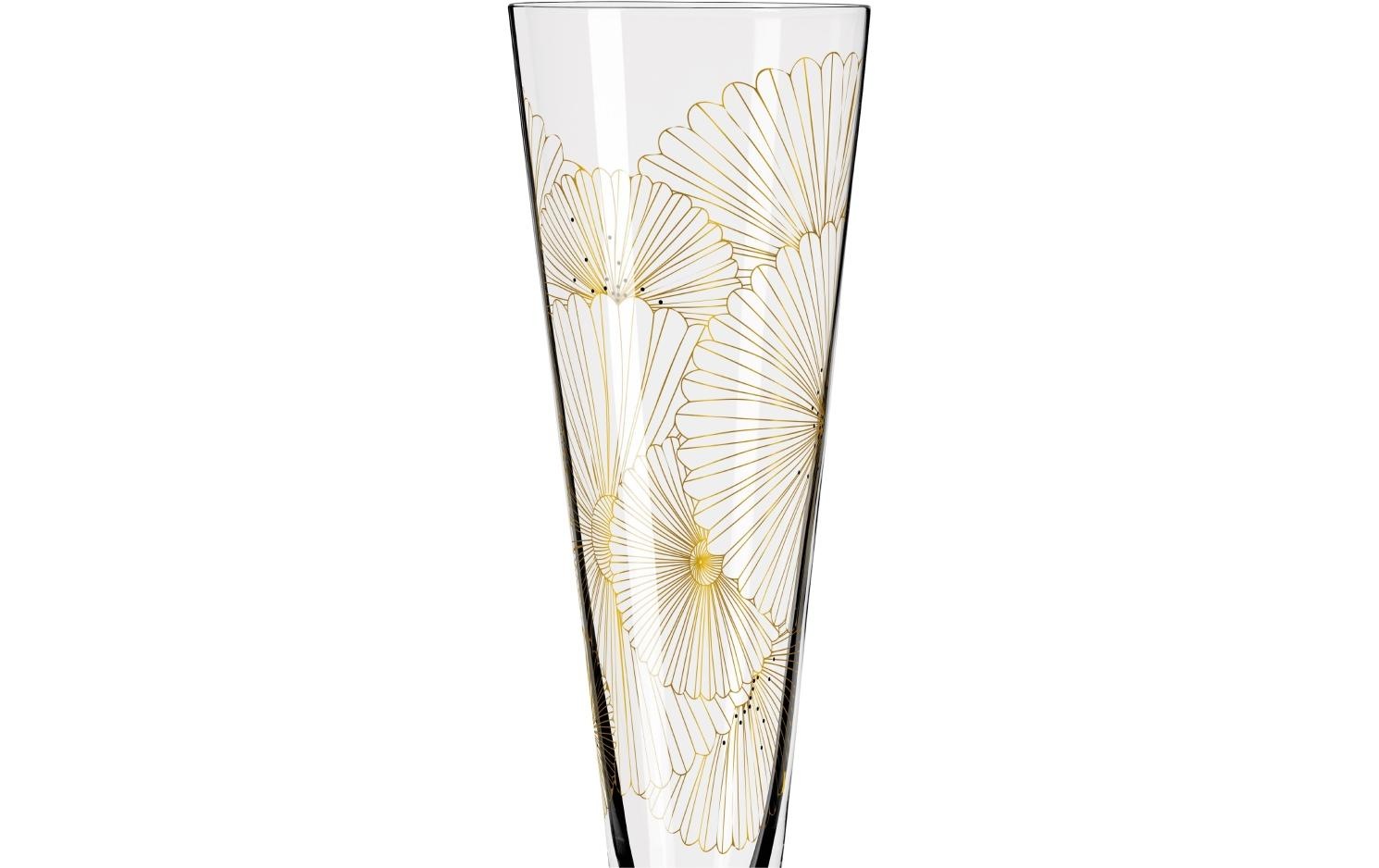 Ritzenhoff Champagnerglas »Goldfarbennacht«, (1 tlg.)