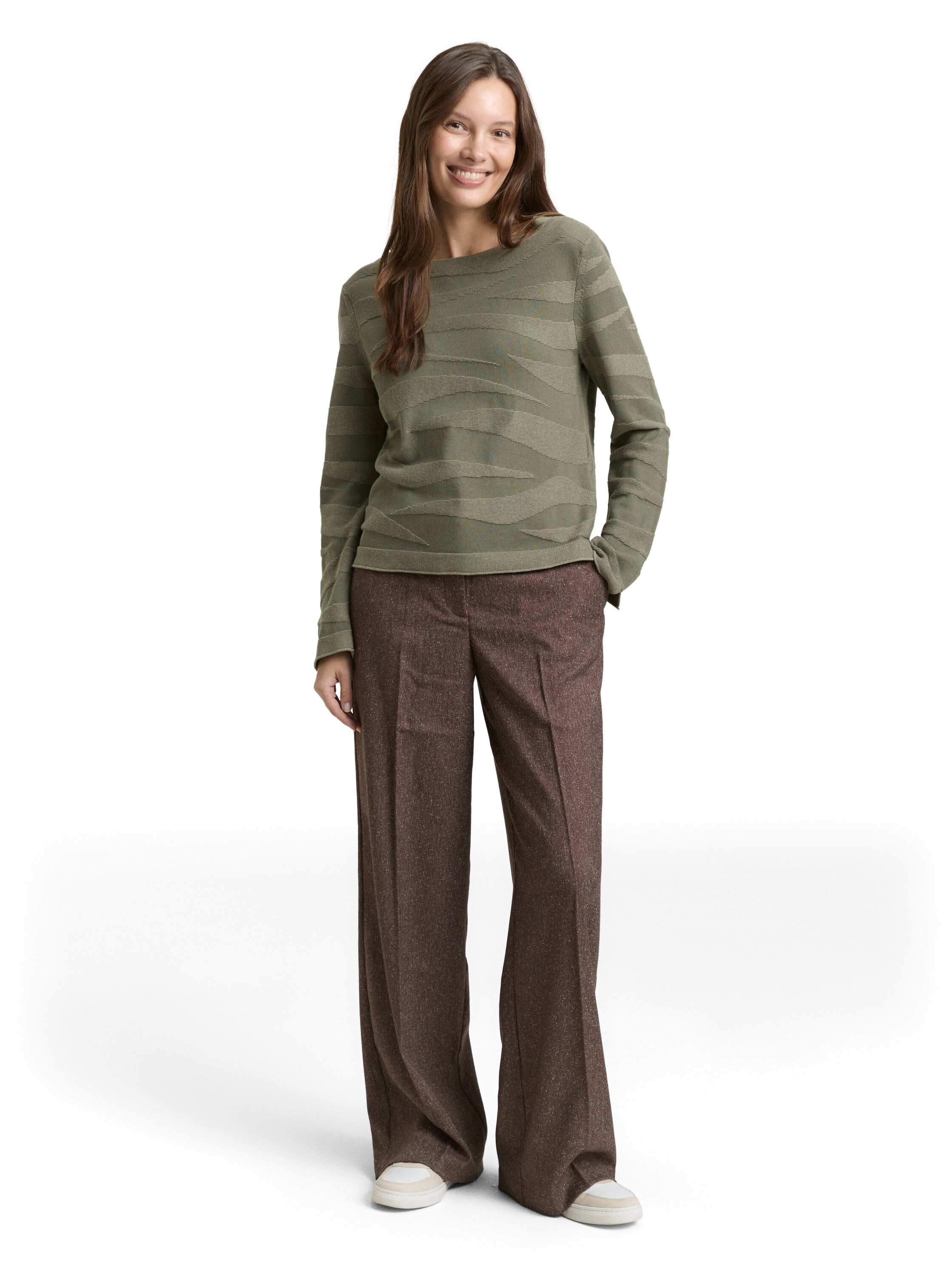 TOM TAILOR Strickpullover mit Struktur Muster