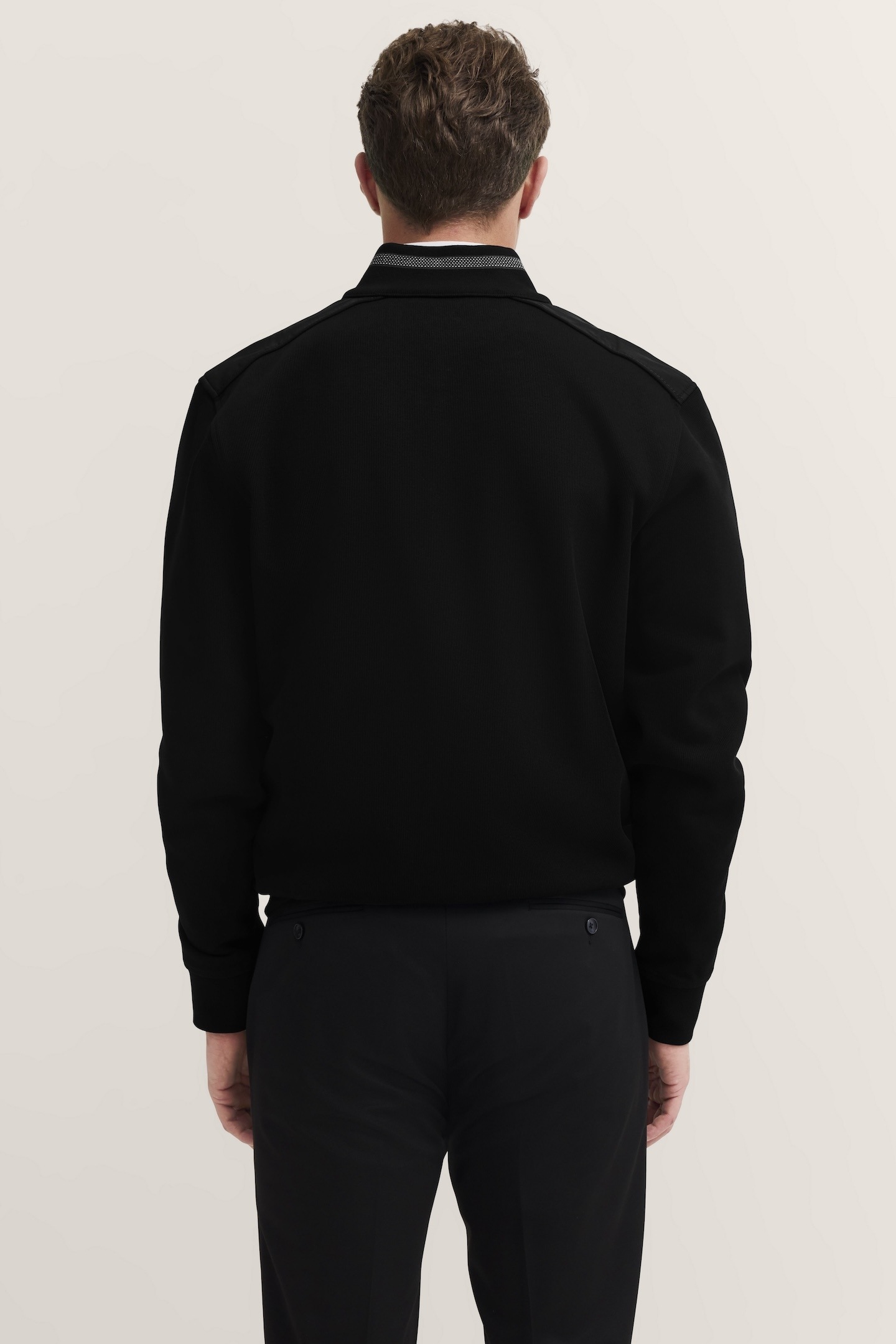 bugatti Sweatjacke mit Stehkragen