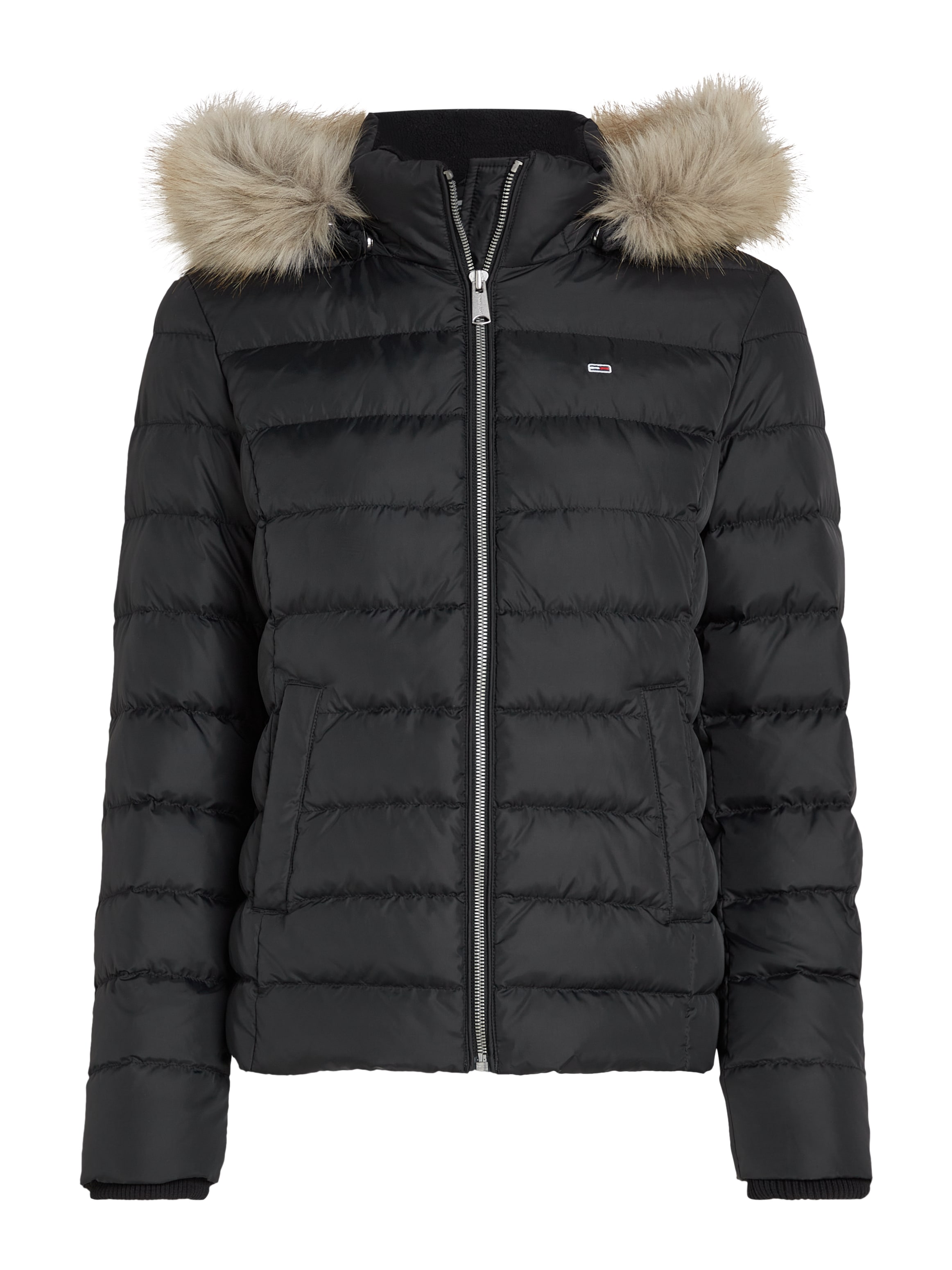 Tommy Jeans Steppjacke »TJW BASIC HOODED DOWN JACKET EXT«, mit Kapuze, mit Logostickerei