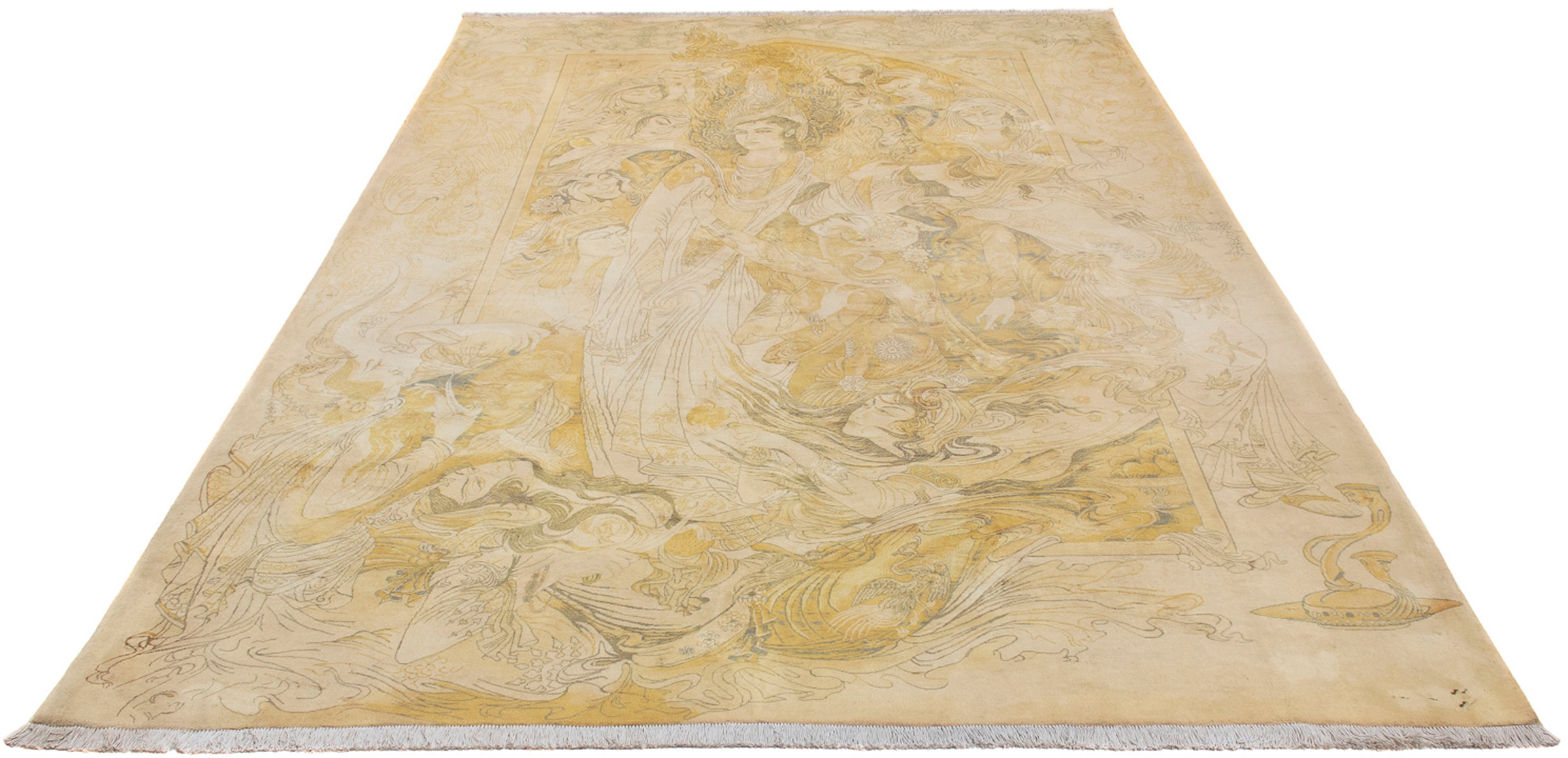 Image of morgenland Orientteppich »Perser - Täbriz - Premium - 284 x 195 cm - mehrfarbig«, rechteckig, 5 mm Höhe, Wohnzimmer, Handgeknüpft, Einzelstück mit Zertifikat bei Ackermann Versand Schweiz