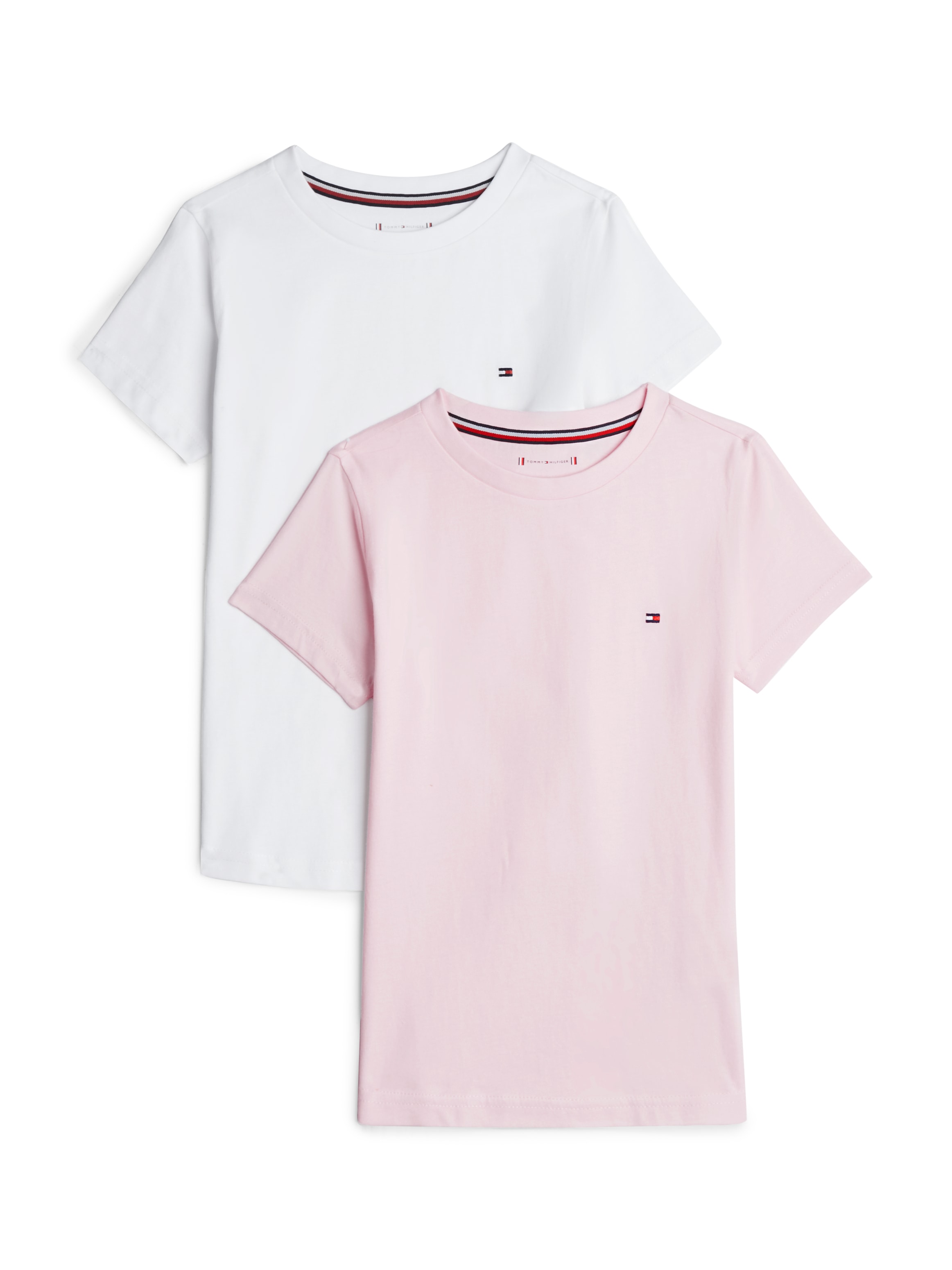 Image of Tommy Hilfiger Underwear T-Shirt "2P CN TEE mit Stickerei und Rundhals im 2er-Pack" Packung, 2er-Pack, 2 Stk. unifarben, casual, regular fit, Baumwolle, Rundhals