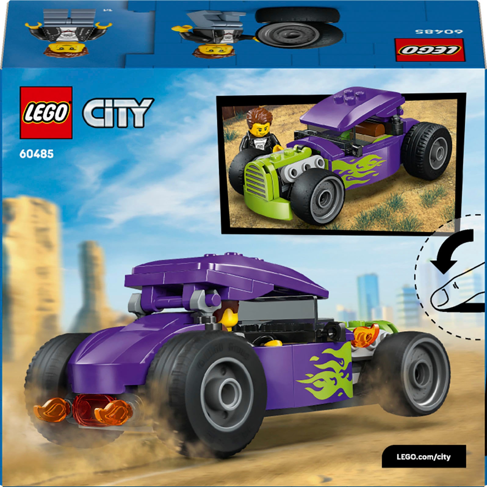 LEGO® Pions de construction »Hot Rod (60485), LEGO City« Made in Europe