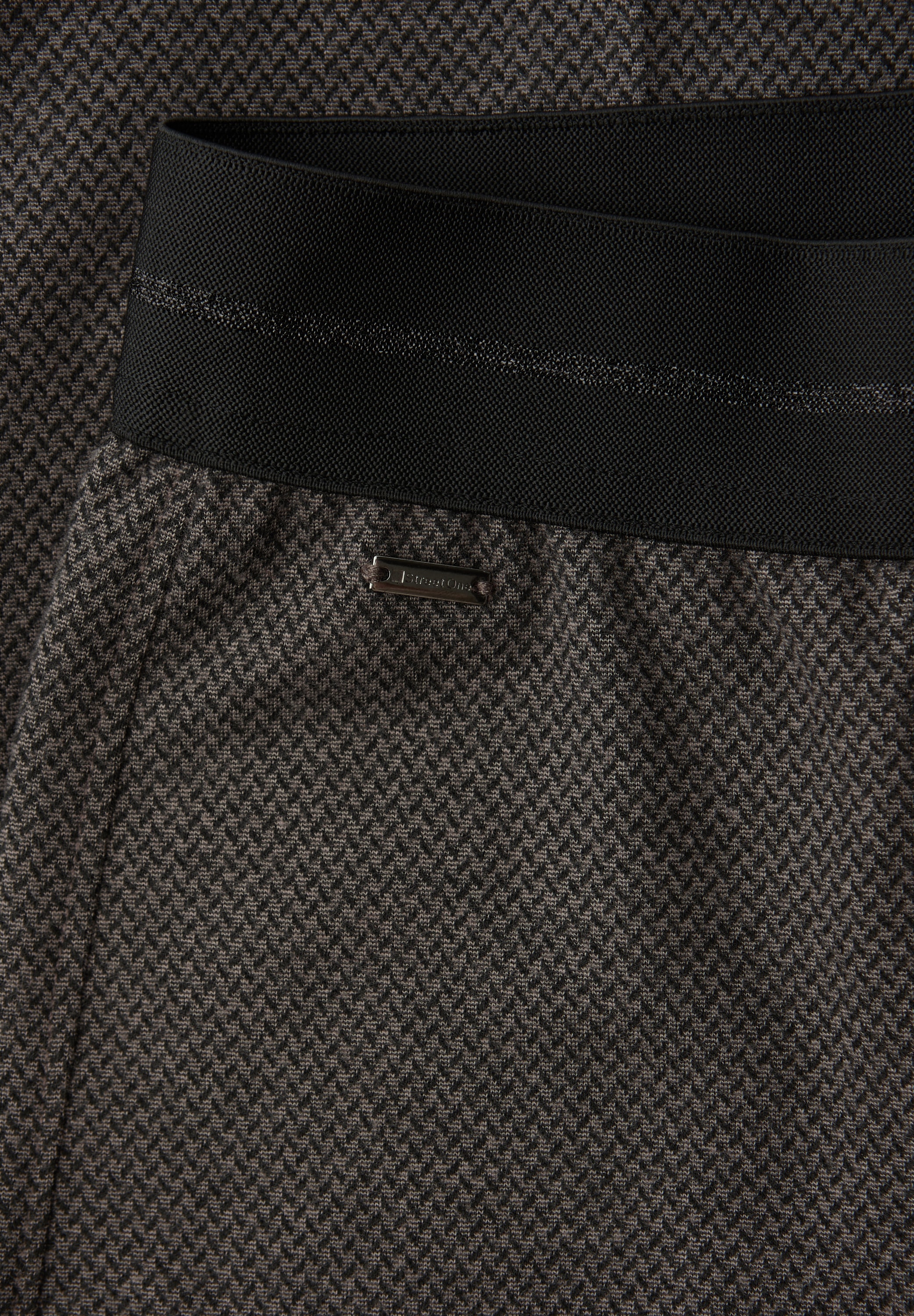 STREET ONE Pantalon tissé  mit Fischgrätmuster