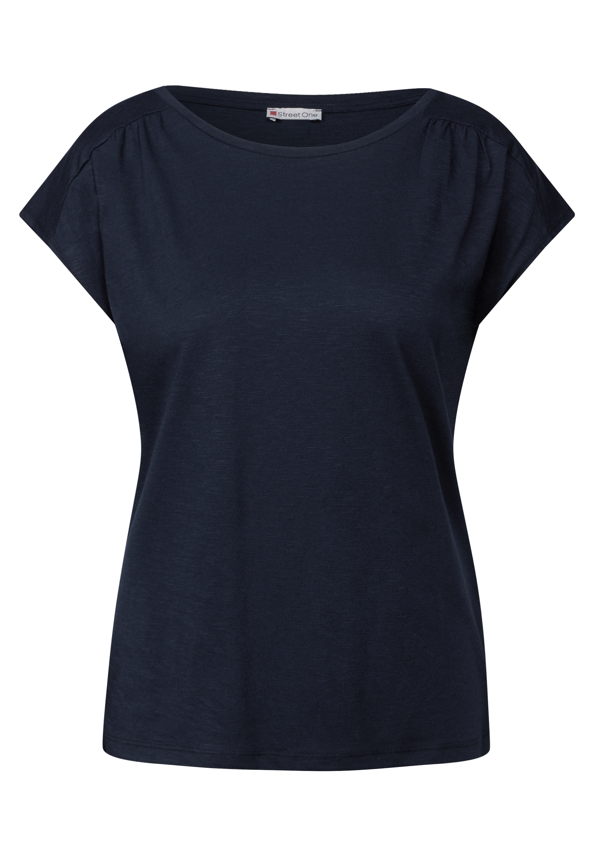 STREET ONE Shirttop, mit Raffung an der Schulter