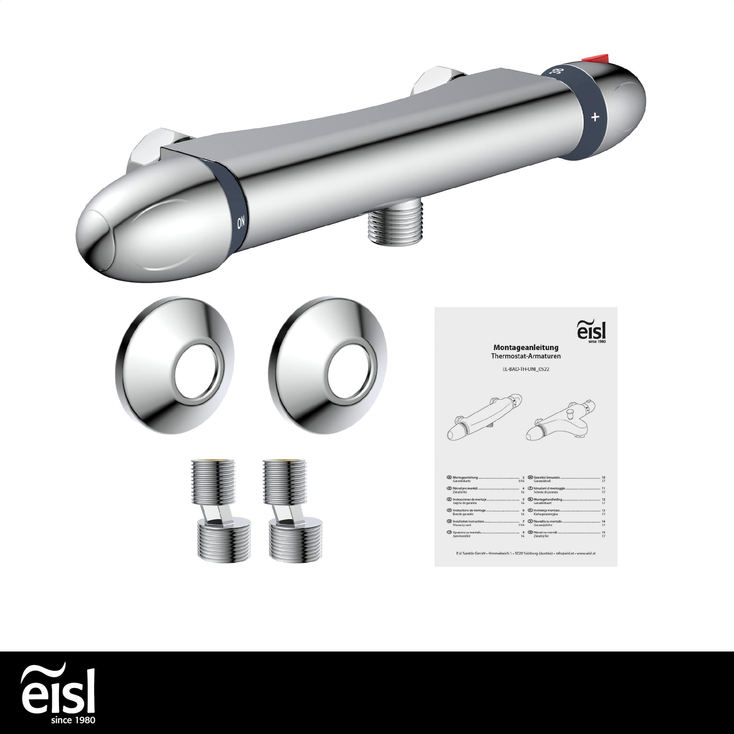 Eisl Robinetterie de douche »VITAL« avec thermostat, mitigeur douche, thermostat de douche chromé