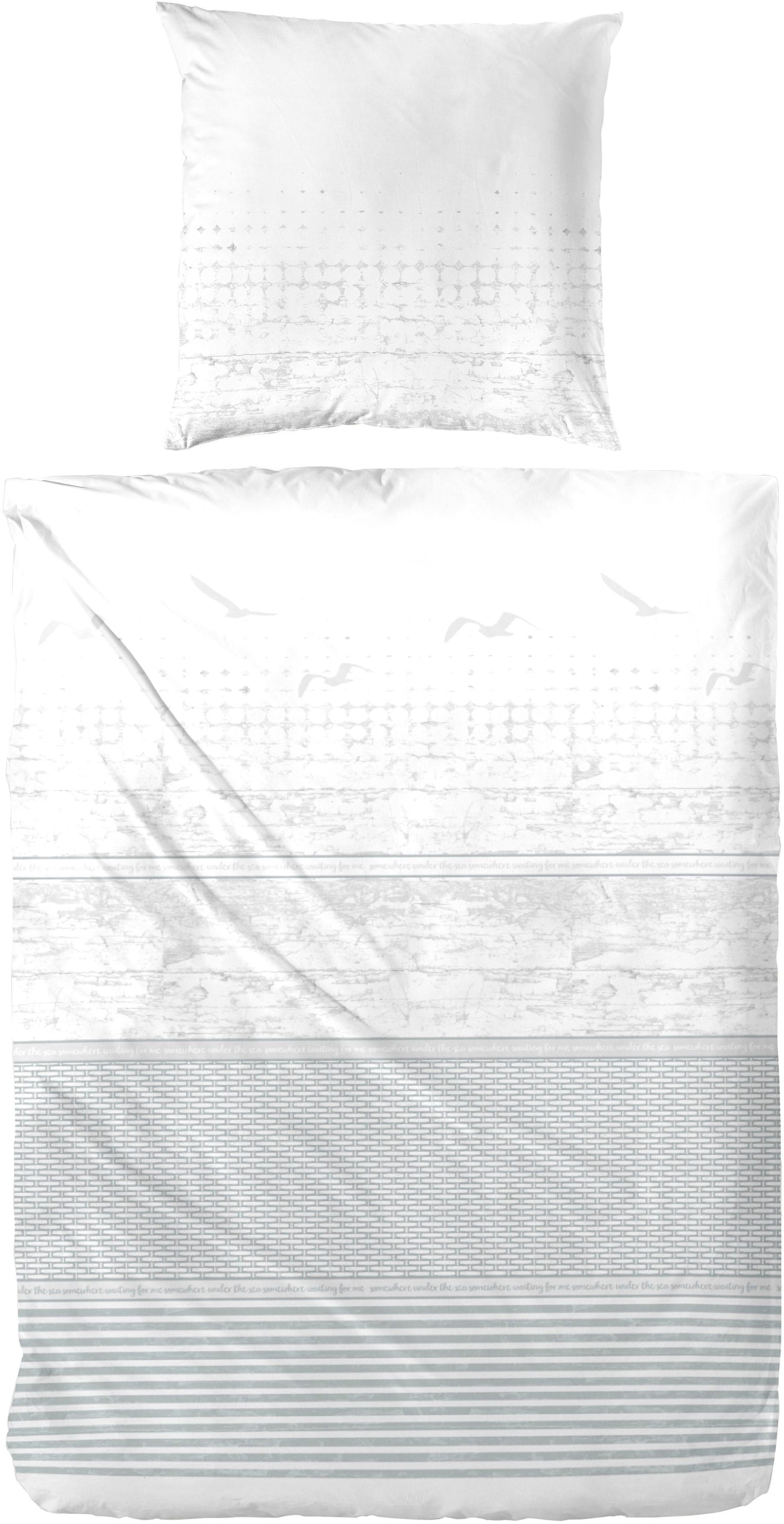 Image of Primera Bettwäsche "Beach Chair" 2 Stk. mit Schriftzug