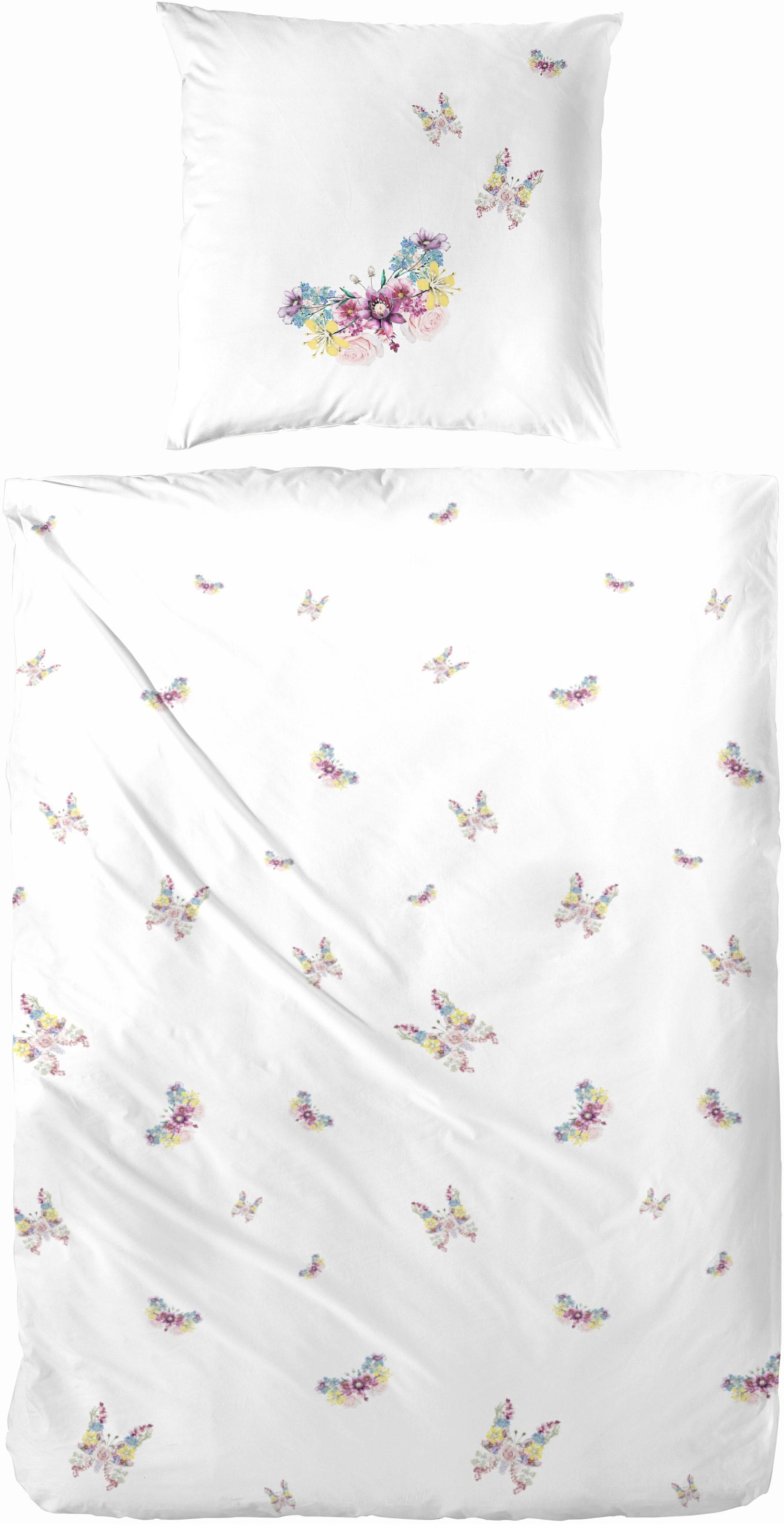 Image of Primera Bettwäsche "Butterfly" 2 Stk. mit Schmetterlingen