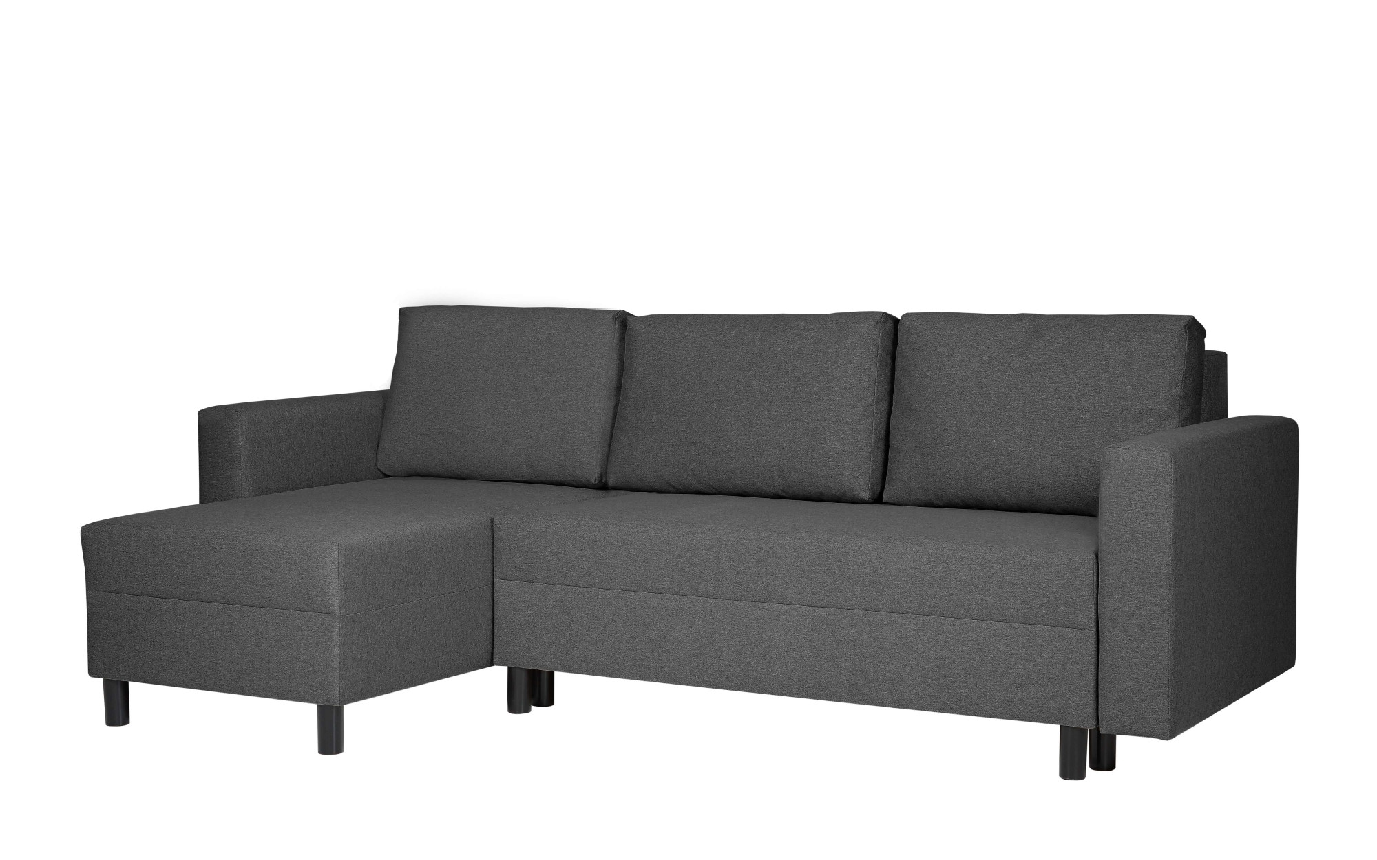 INOSIGN Ecksofa »GLENOE Schlafsofa mit Bettkasten, Recamiere beidseitig montierbar«, L-Form, Masse B/T/H: 230/135/84,5 cm, Velvet & Struktur weich