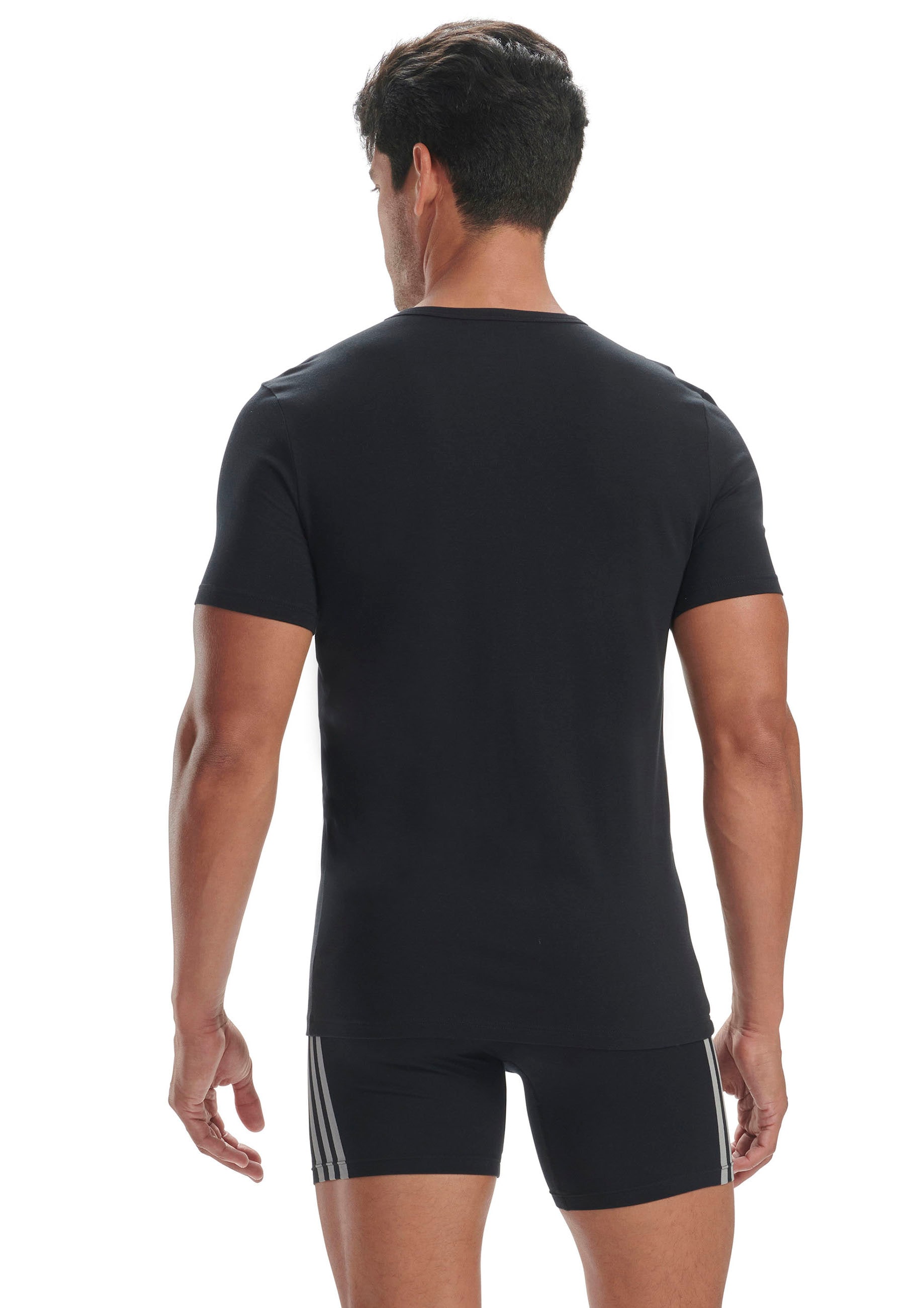 adidas Sportswear T-Shirt »"Active Flex Cotton"«, (3er-Pack), mit V-Ausschnitt, legere Passform
