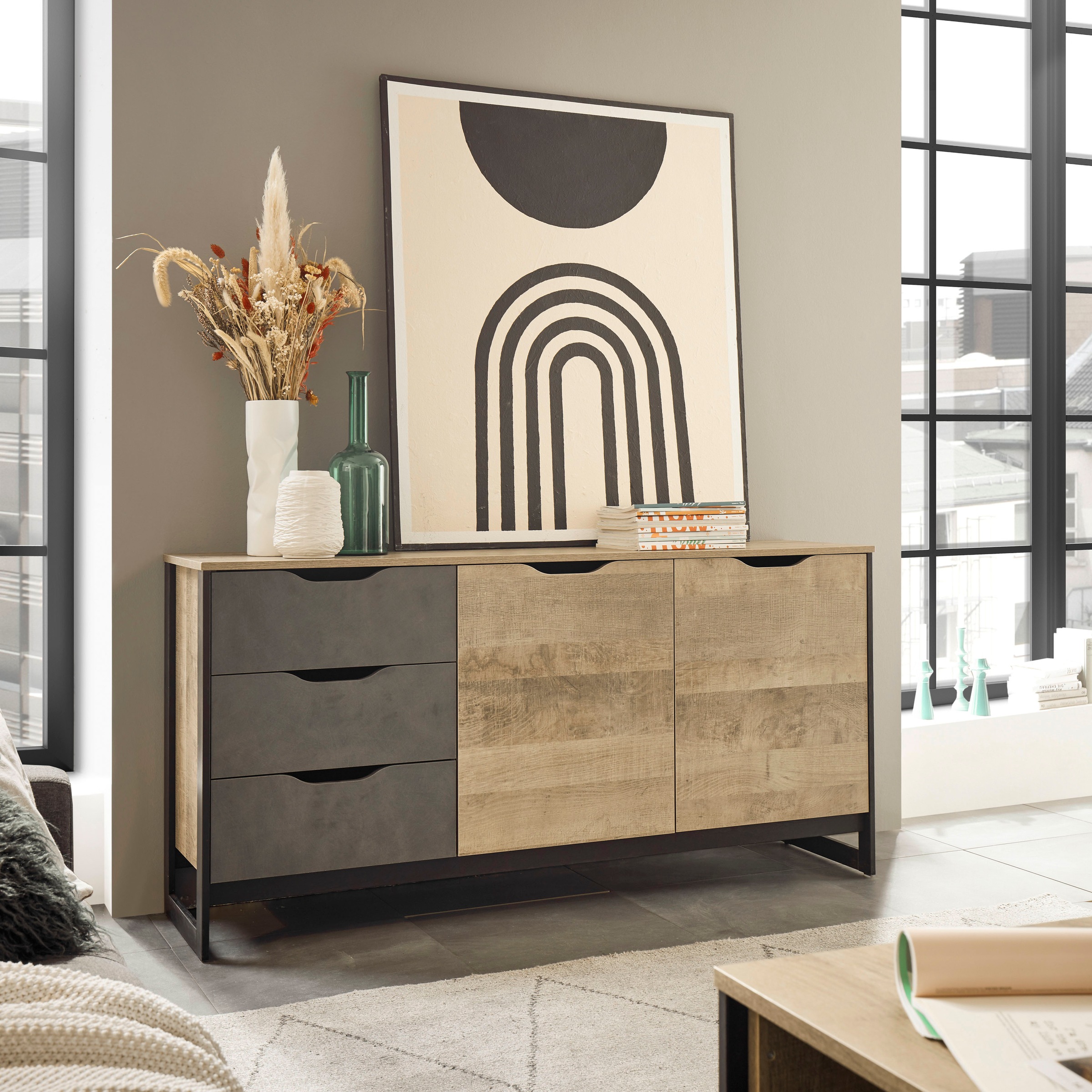 Image of Places of Style Sideboard »Malthe«, im trendigen Design bei Ackermann Versand Schweiz