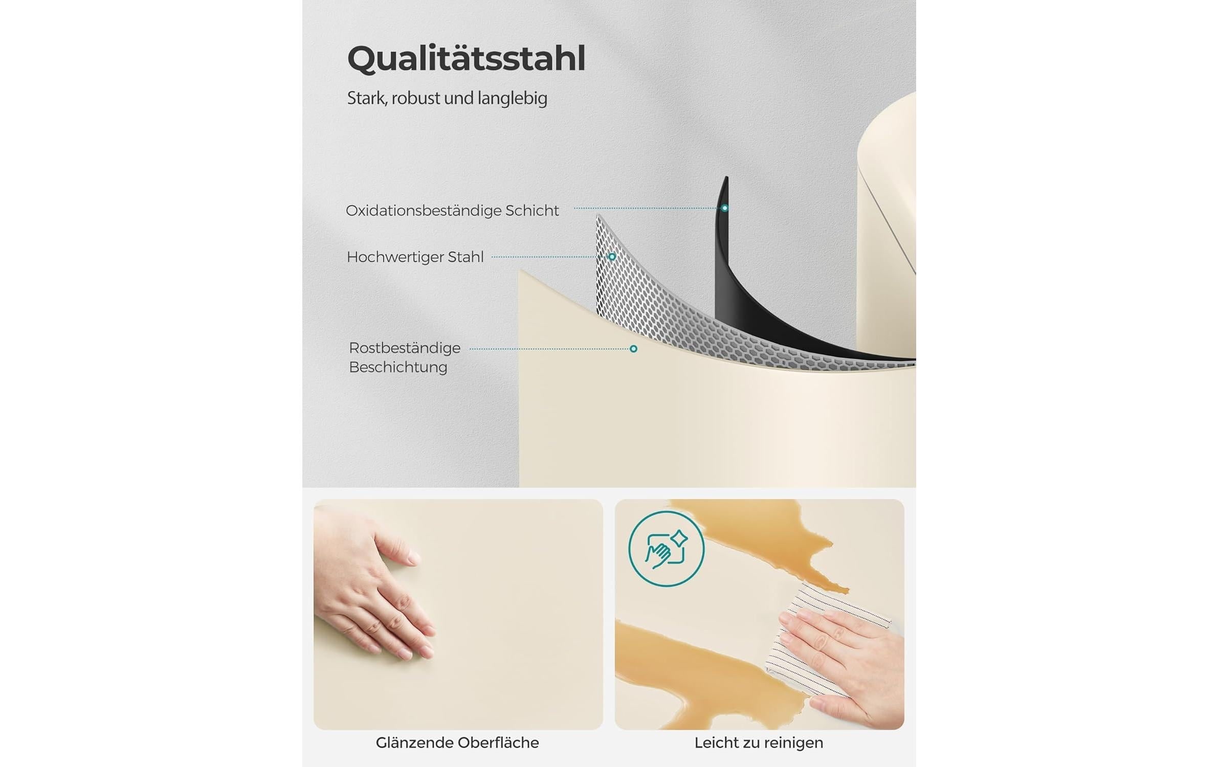 SONGMICS Mülleimer »mit Inneneimer 30 l« 1 Behälter